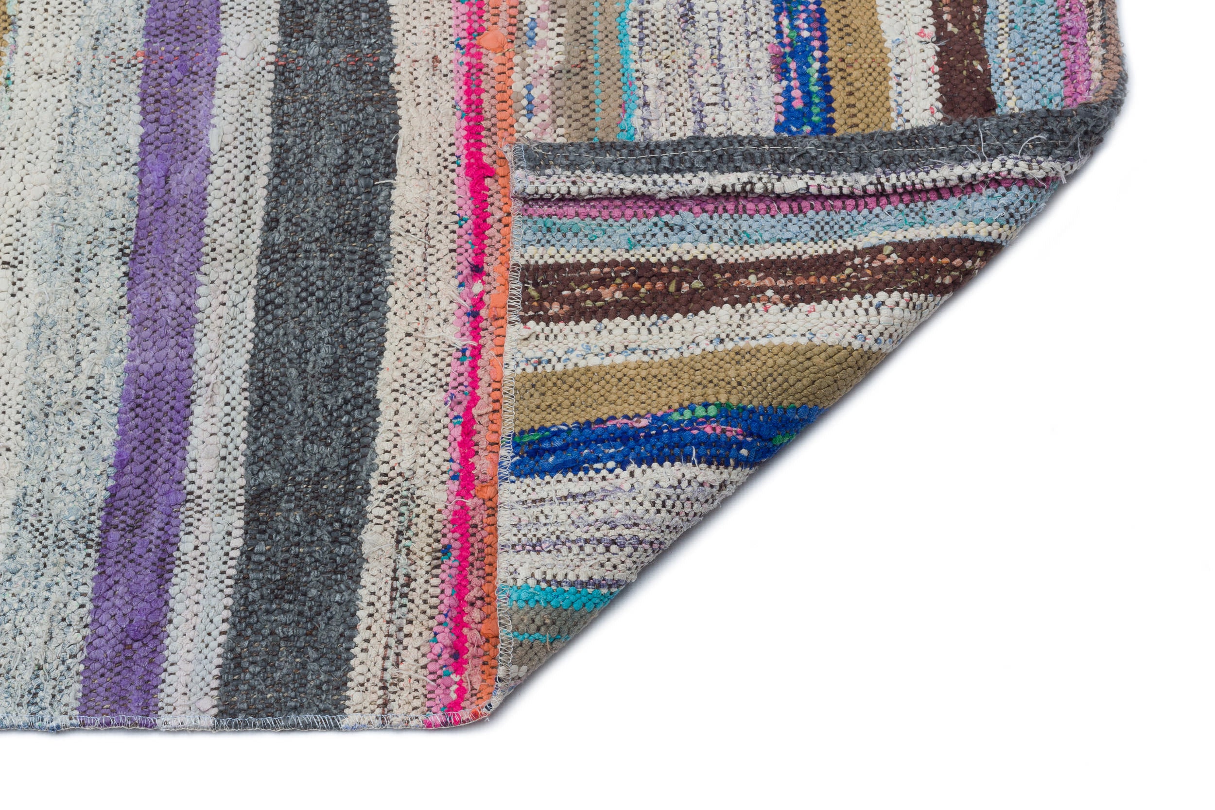 Chaput Over Dyed Kilim Rug 3'12'' x 10'11'' ft 121 x 333 cm