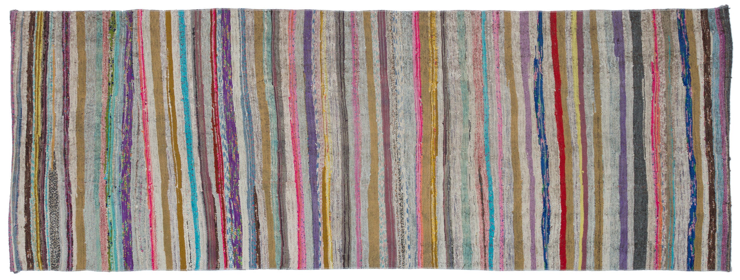 Chaput Over Dyed Kilim Rug 3'12'' x 10'11'' ft 121 x 333 cm
