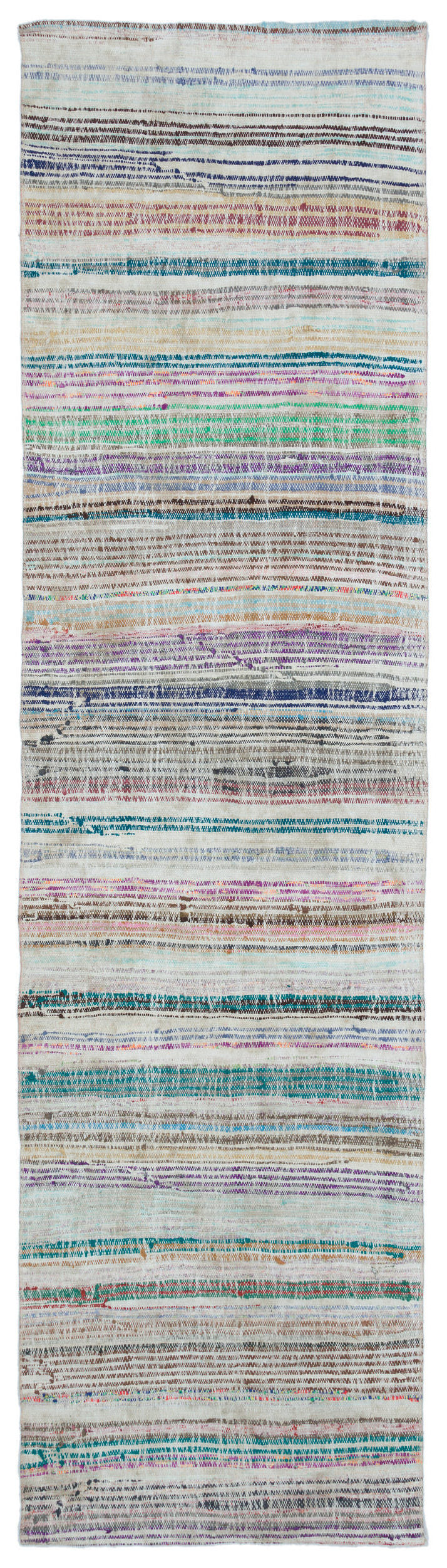 Chaput Over Dyed Kilim Rug 2'6'' x 9'6'' ft 76 x 290 cm