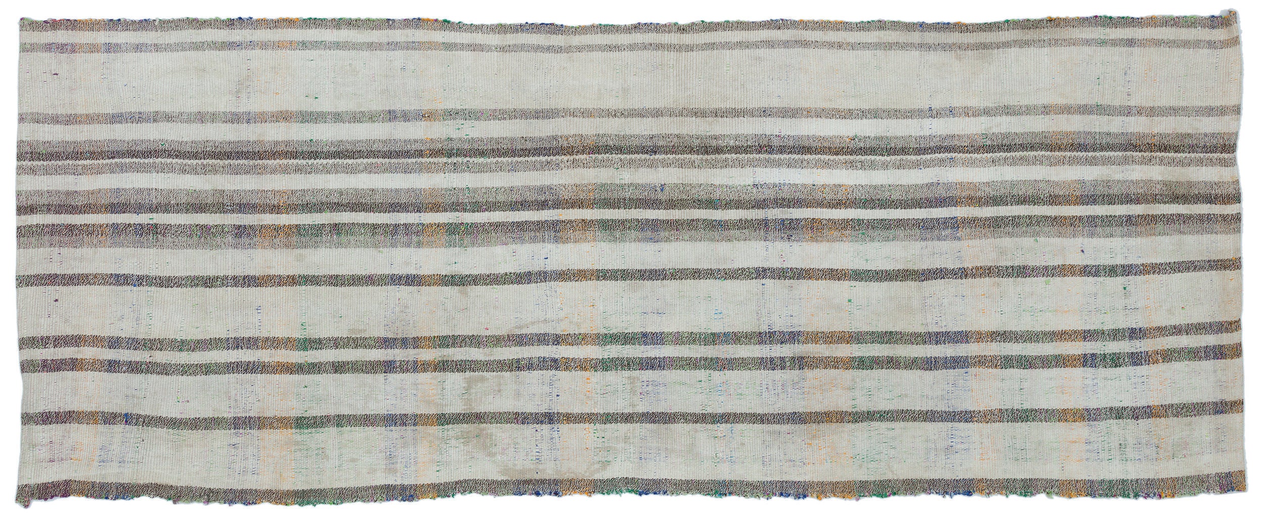 Chaput Over Dyed Kilim Rug 3'5'' x 8'10'' ft 104 x 270 cm