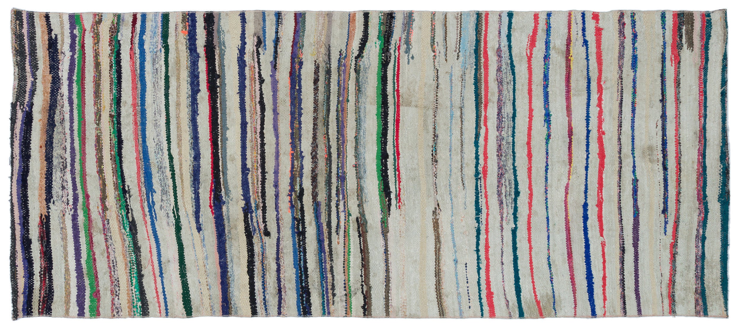 Chaput Over Dyed Kilim Rug 3'6'' x 8'3'' ft 107 x 252 cm
