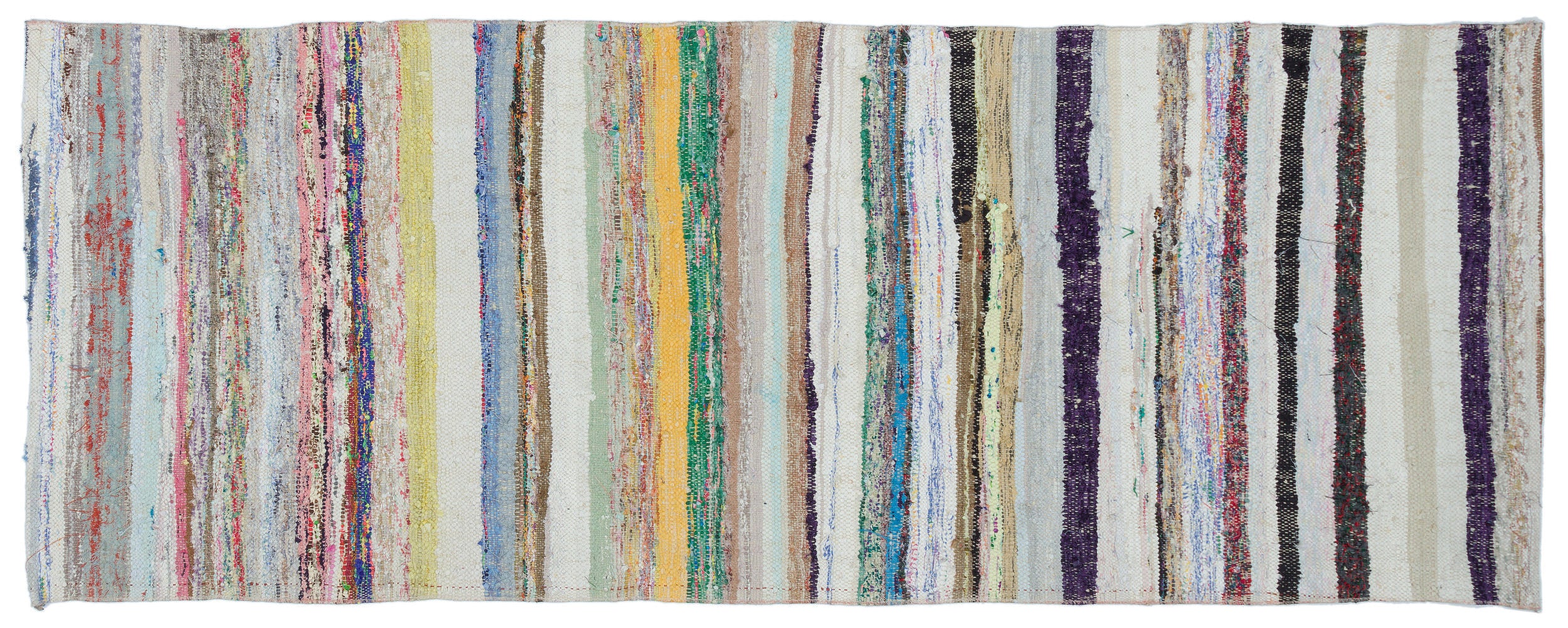 Chaput Over Dyed Kilim Rug 3'1'' x 7'11'' ft 93 x 242 cm
