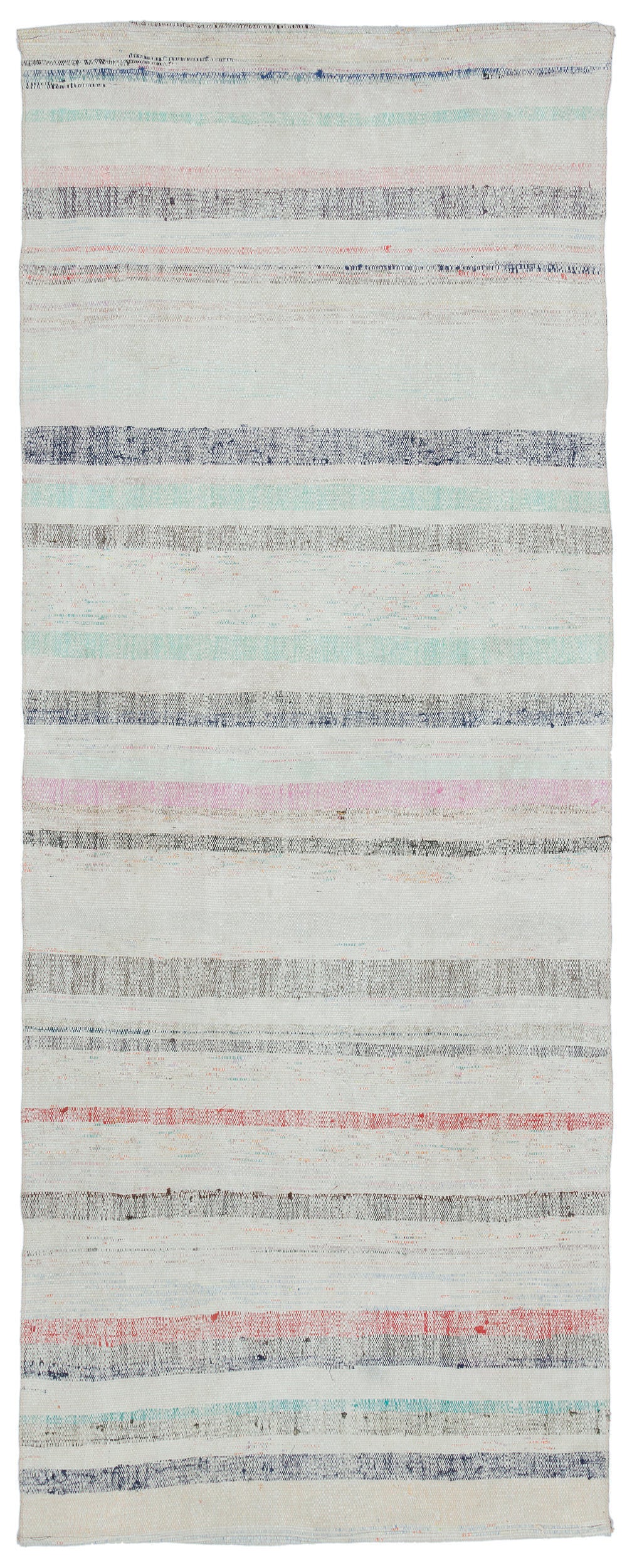 Chaput Over Dyed Kilim Rug 3'7'' x 9'3'' ft 109 x 283 cm