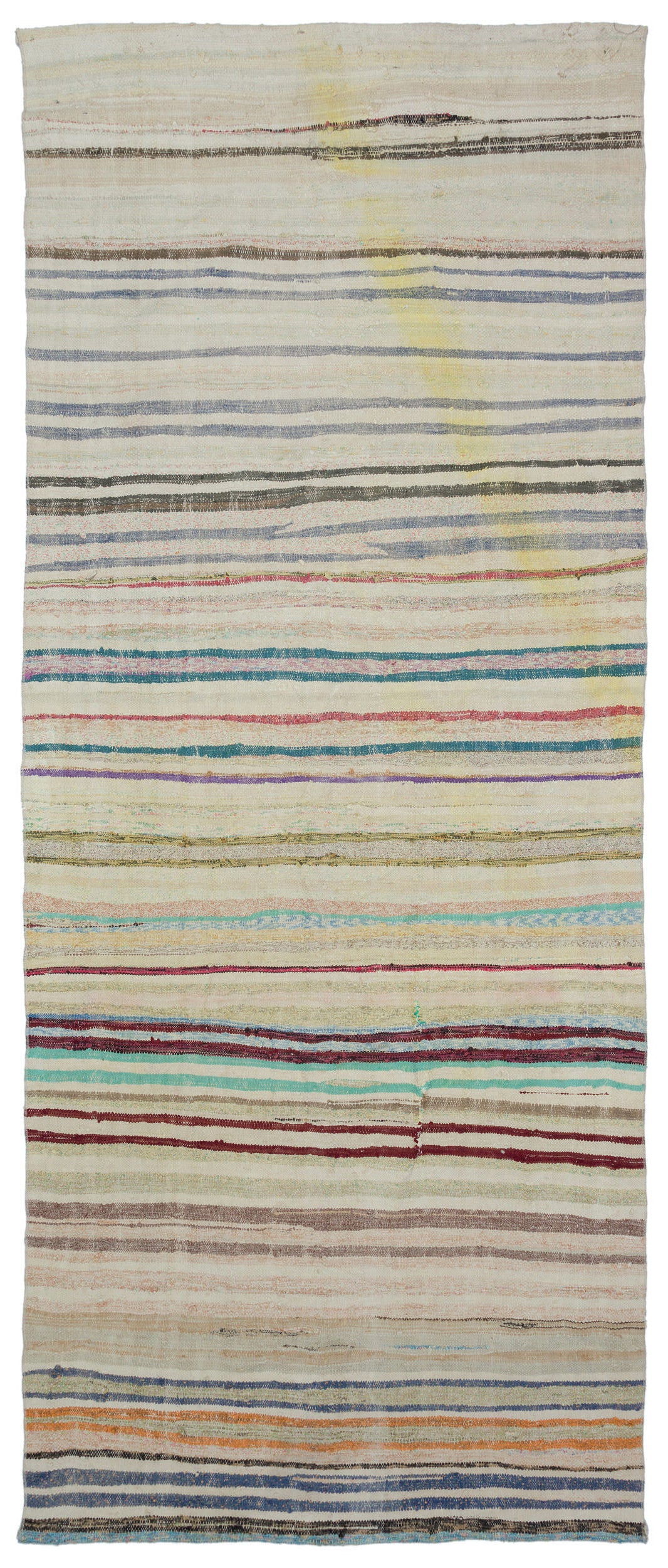 Chaput Over Dyed Kilim Rug 4'10'' x 11'8'' ft 148 x 356 cm