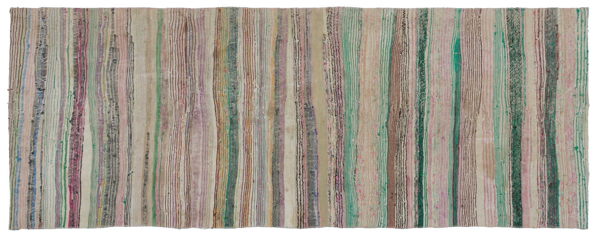 Chaput Over Dyed Kilim Rug 3'7'' x 9'4'' ft 110 x 285 cm