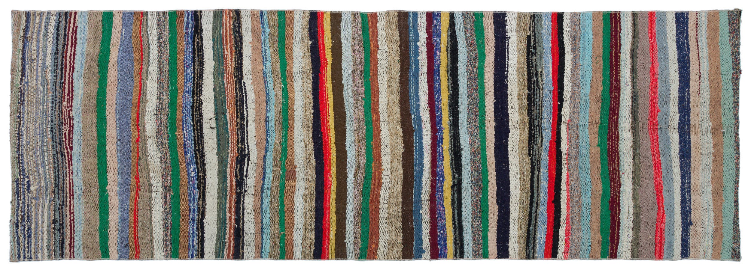 Chaput Over Dyed Kilim Rug 3'8'' x 10'8'' ft 113 x 325 cm