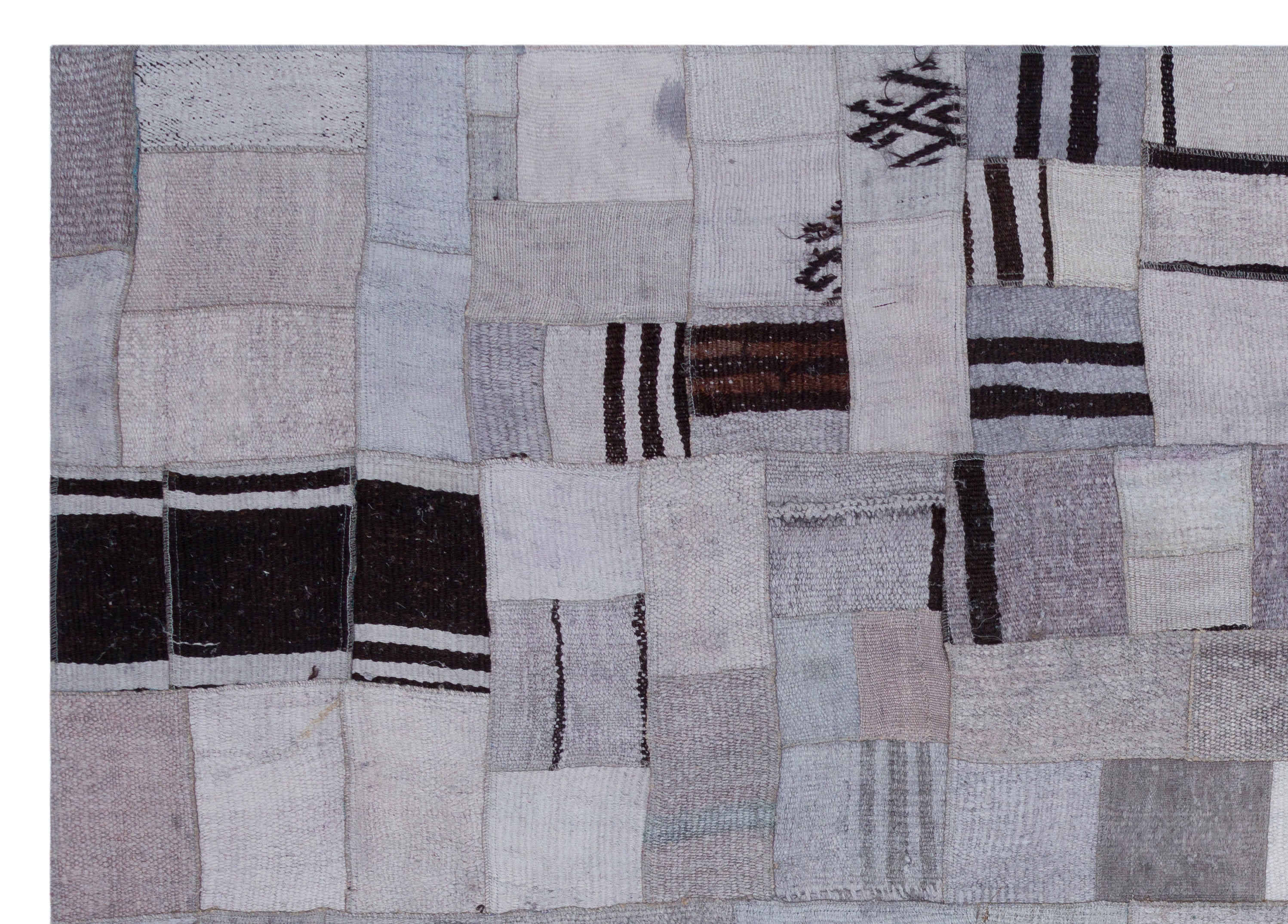 Hemp Over Dyed Kilim Patchwork Unique Rug 5'7'' x 7'10'' ft 170 x 240 cm