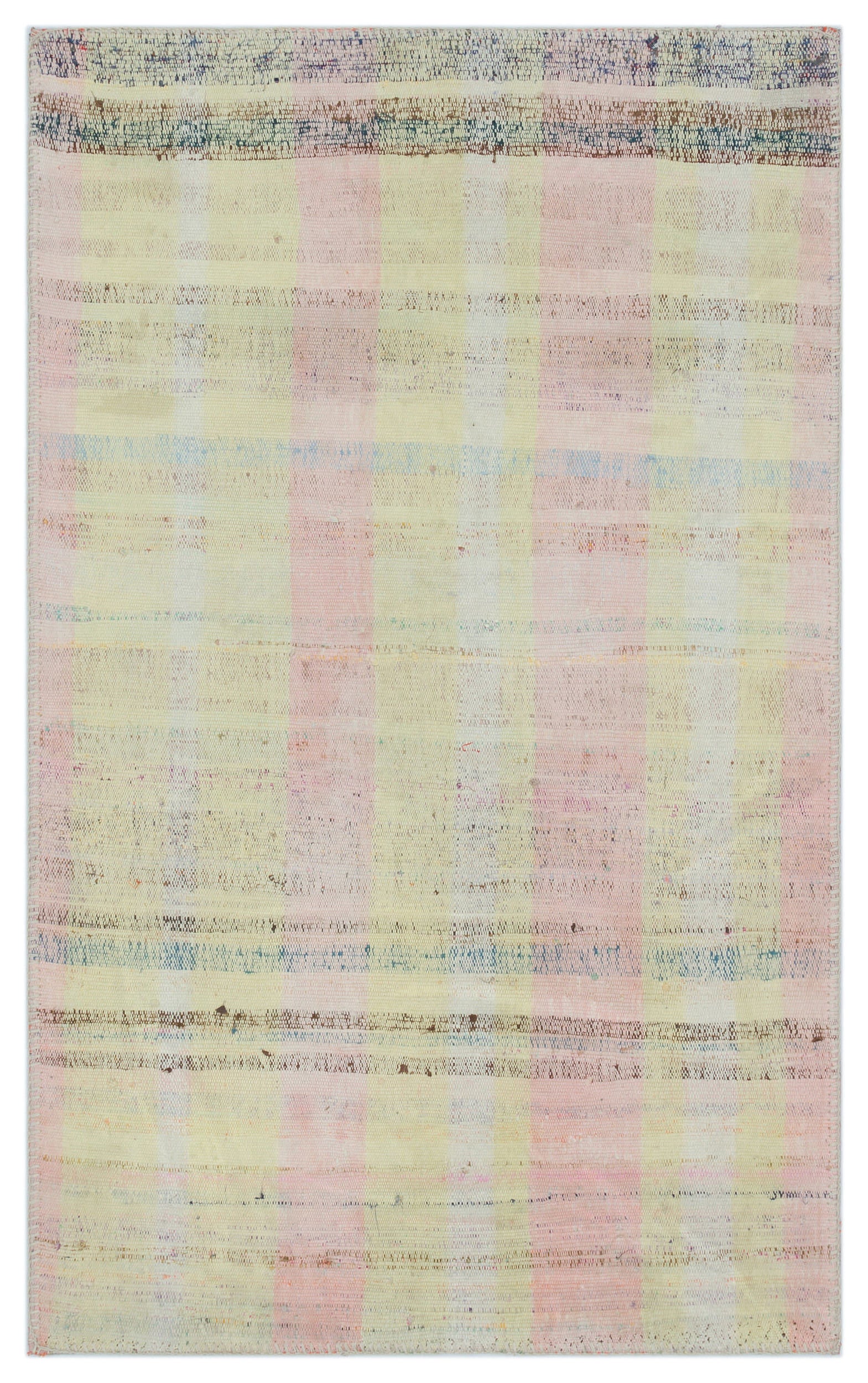 Striped Over Dyed Kilim Rug 2'11'' x 4'11'' ft 90 x 149 cm