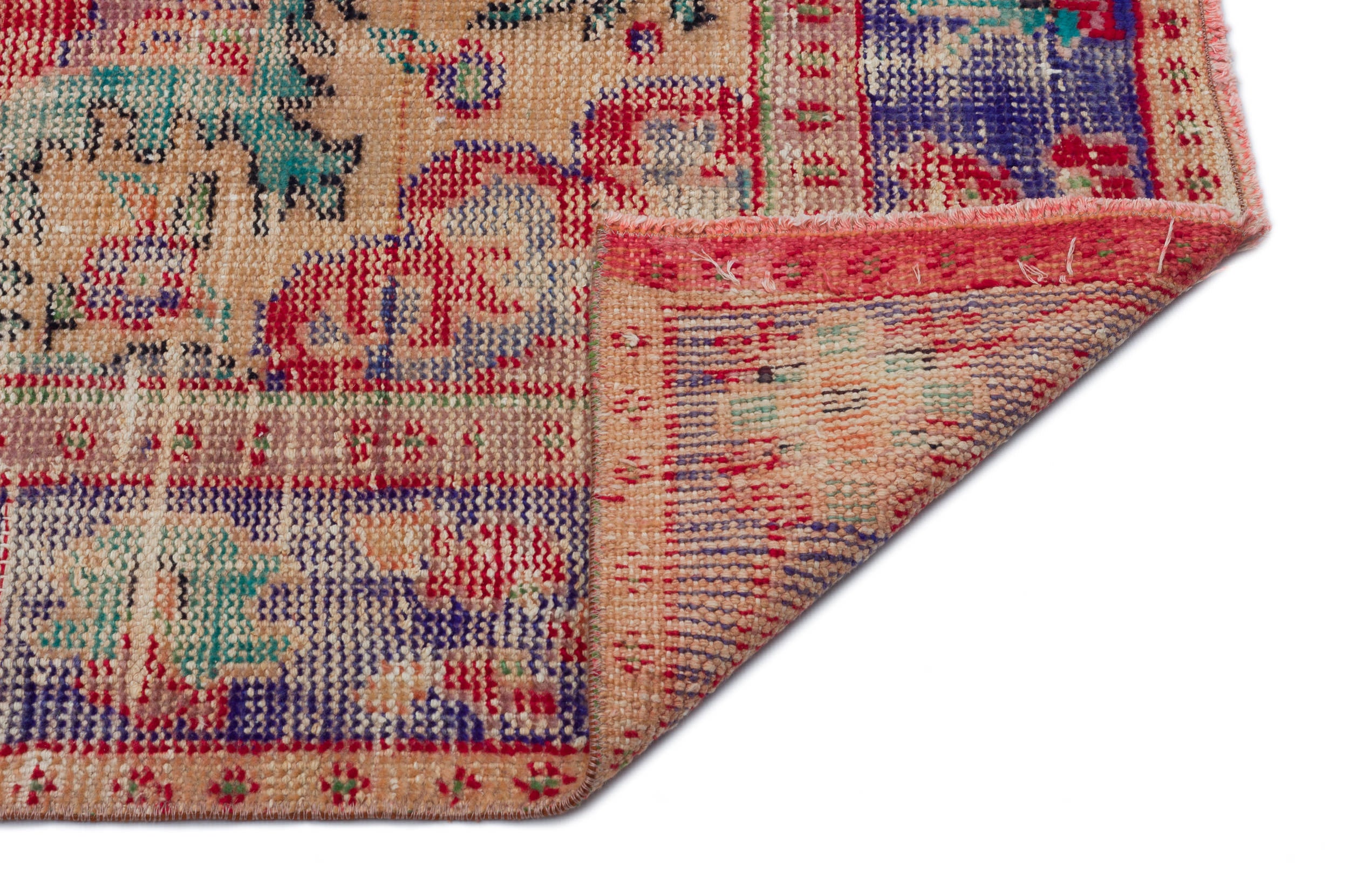 Naturel Over Dyed Vintage Rug 6'3'' x 9'4'' ft 190 x 284 cm
