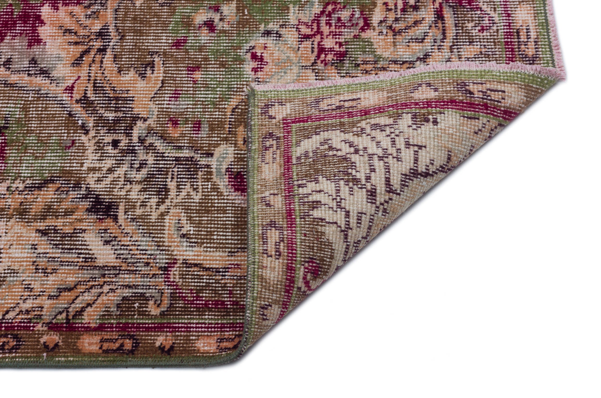 Naturel Over Dyed Vintage Rug 6'4'' x 9'7'' ft 192 x 292 cm