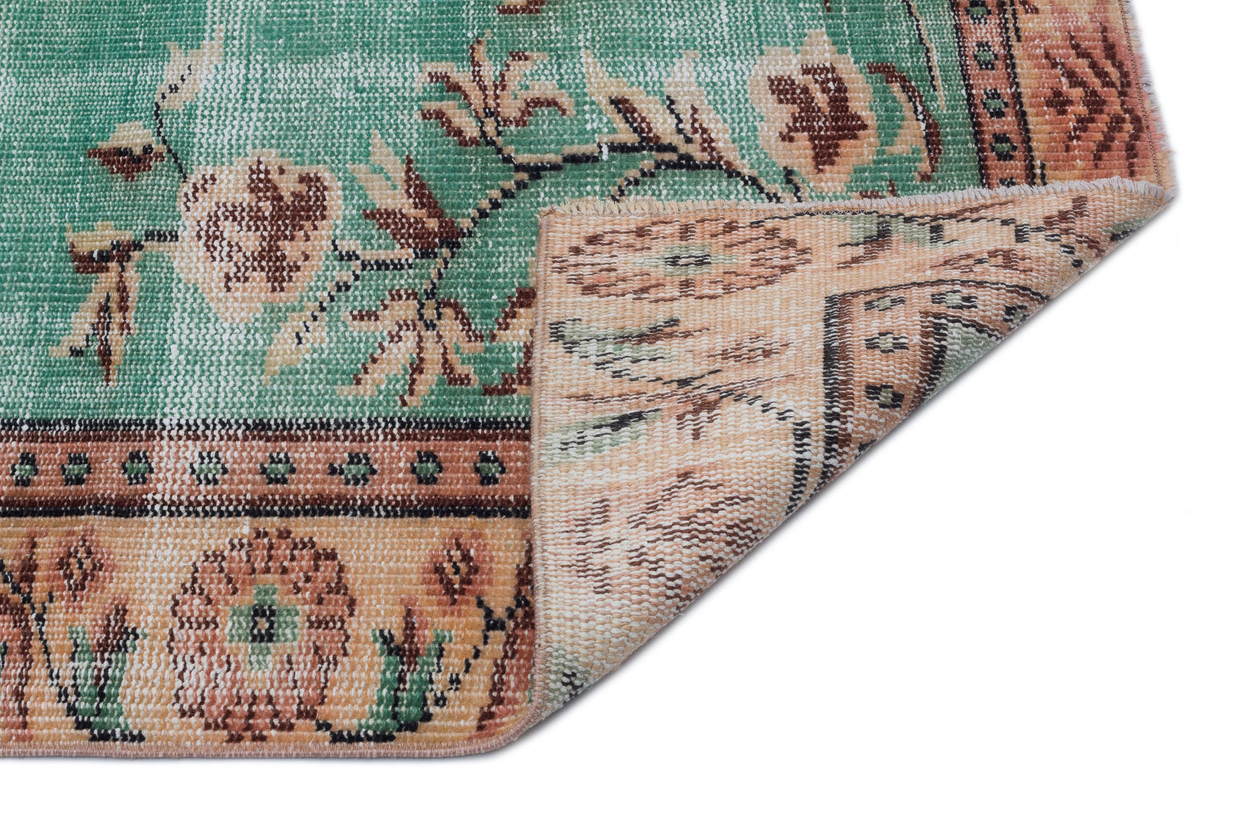 Naturel Over Dyed Vintage Rug 5'1'' x 8'6'' ft 156 x 258 cm