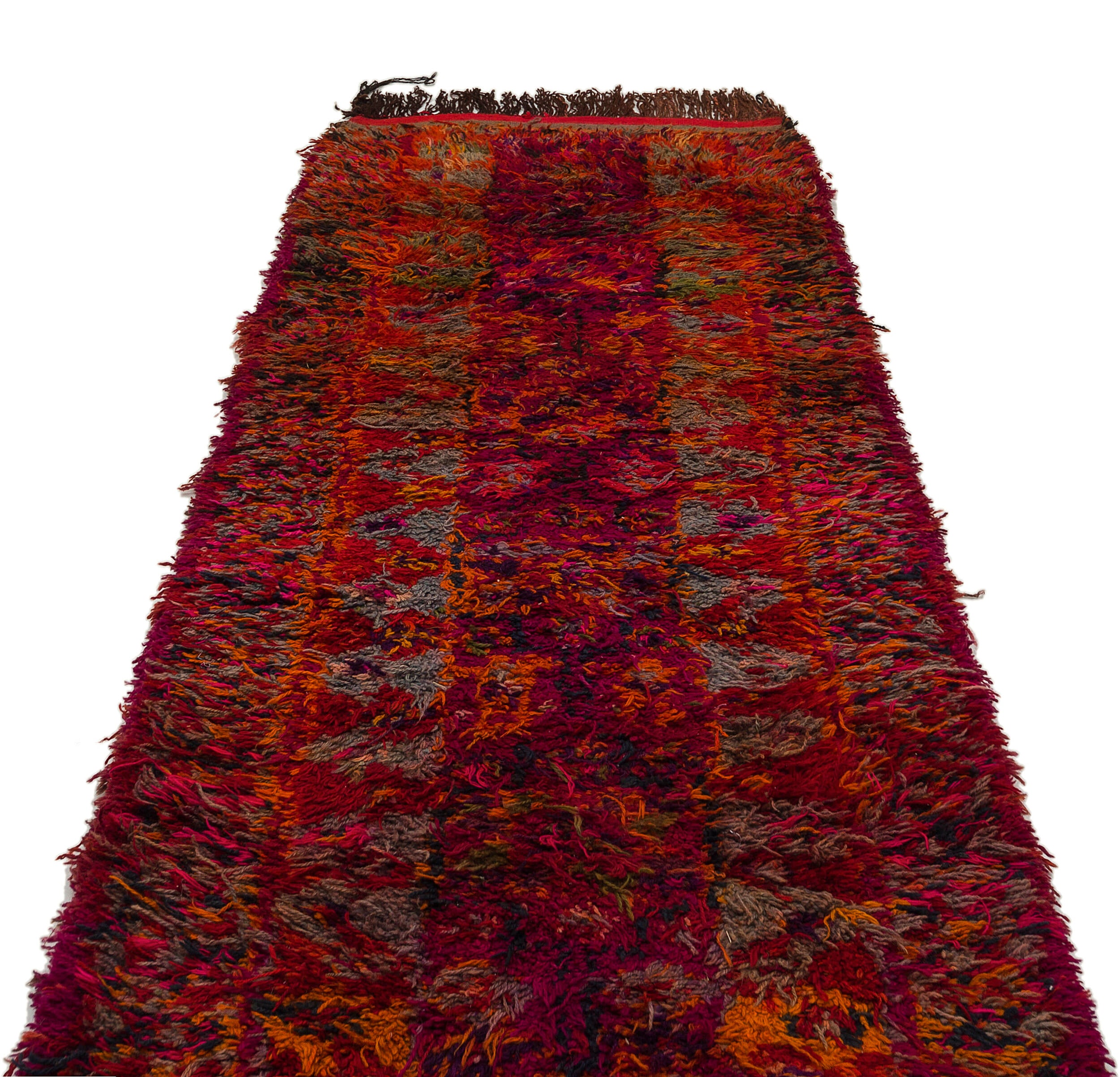 One-of-a-kind Hand Knotted Tulu Runner 3'7'' x 9'10'' ft 110 x 300 cm