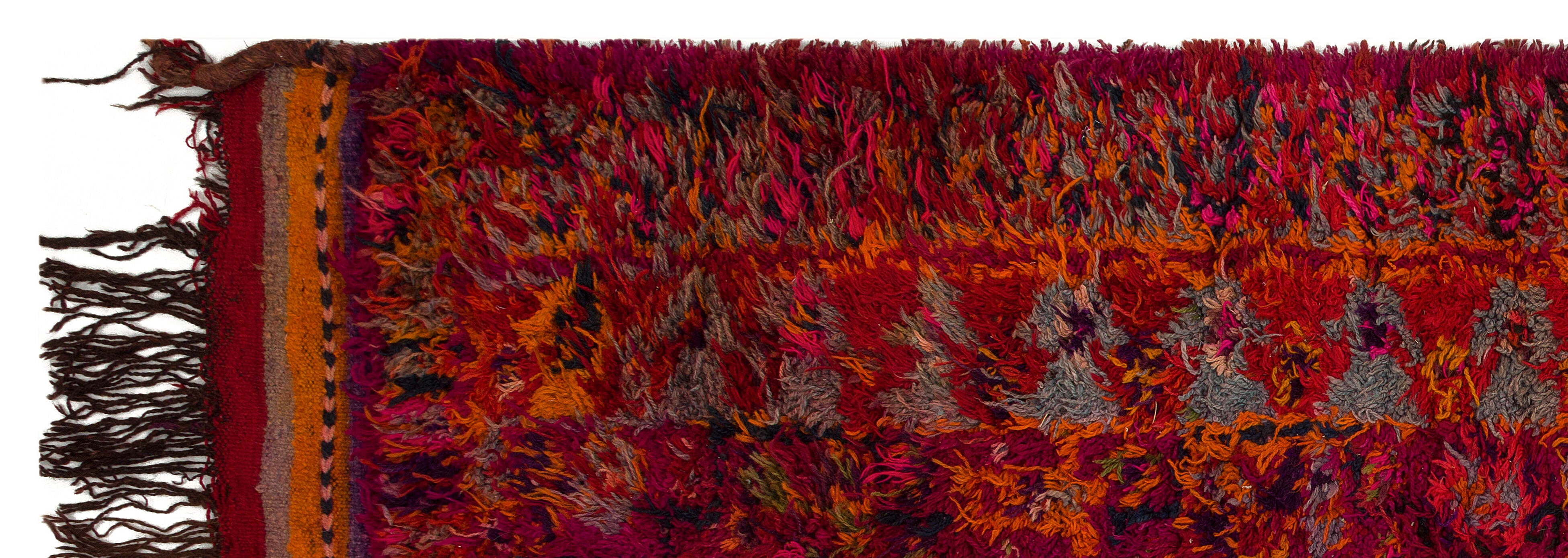 One-of-a-kind Hand Knotted Tulu Runner 3'7'' x 9'10'' ft 110 x 300 cm