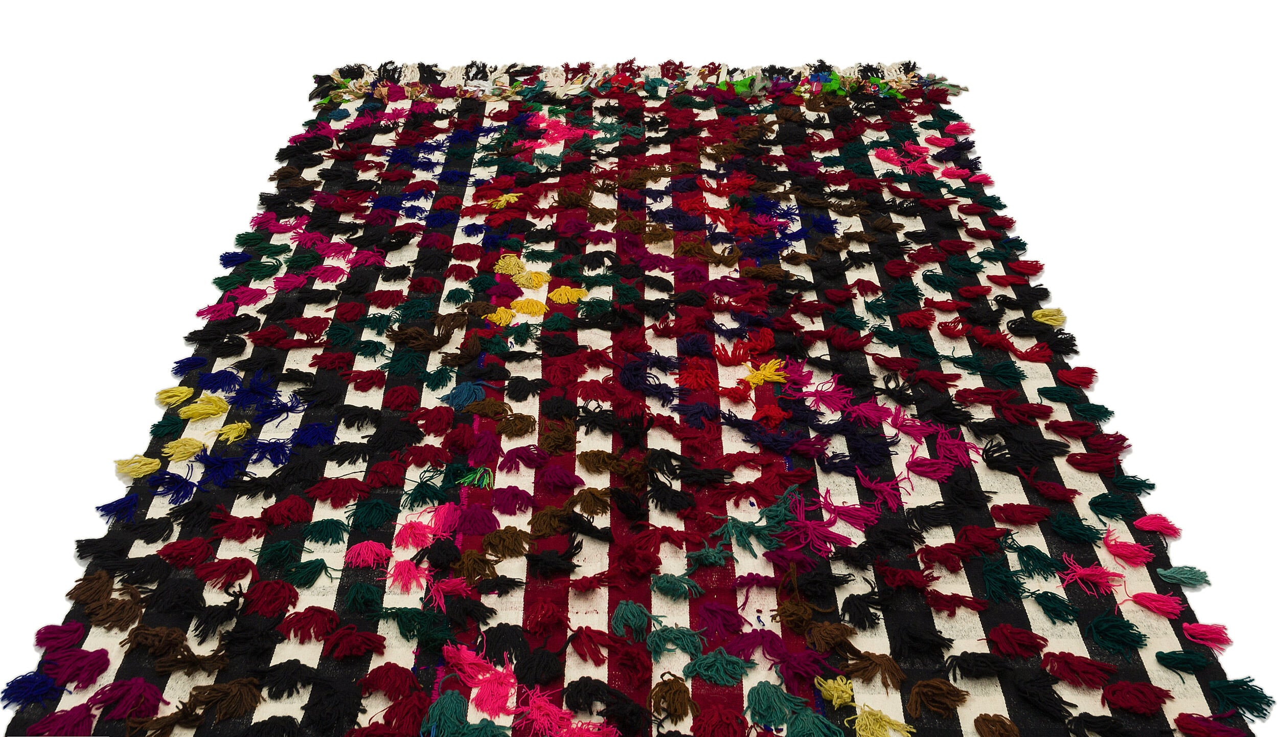One-of-a-kind Hand Knotted Tulu Rug 5'7'' x 8'6'' ft 170 x 260 cm
