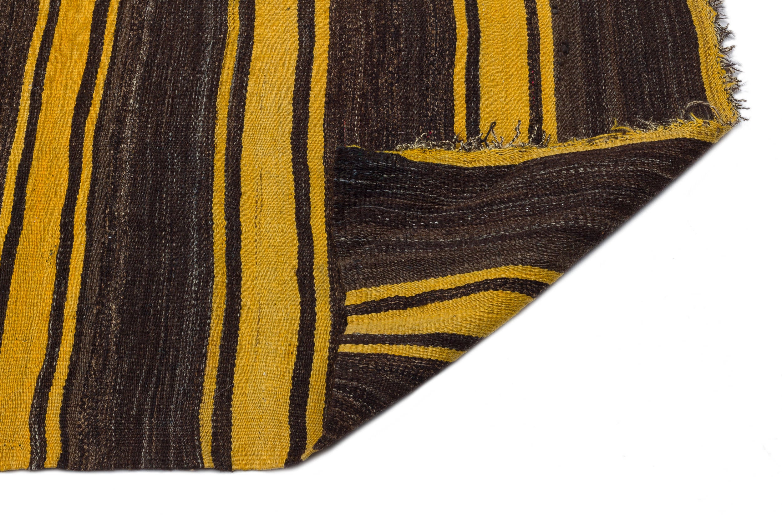 Striped Over Dyed Kilim Rug 5'0'' x 10'0'' ft 153 x 306 cm