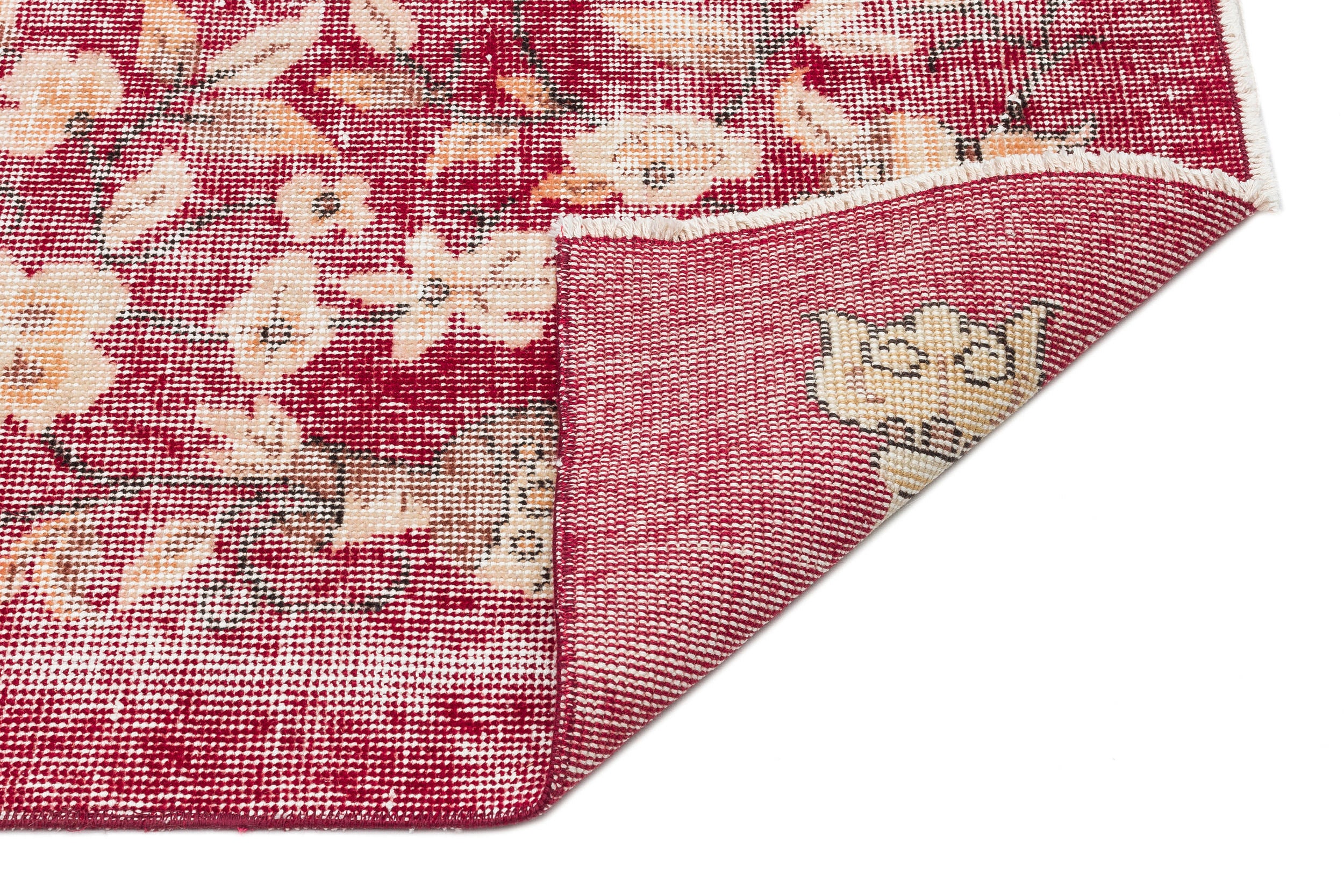 Naturel Over Dyed Vintage Rug 3'10'' x 6'10'' ft 116 x 208 cm