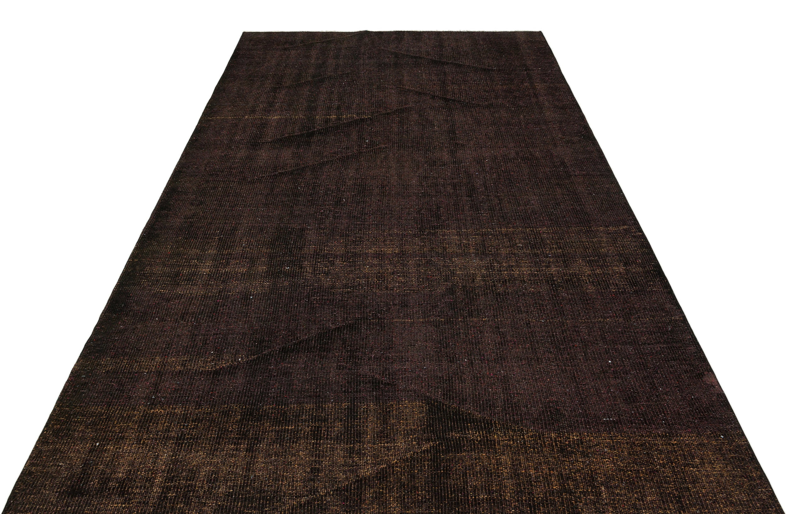 Black Over Dyed Vintage Rug 5'8'' x 8'10'' ft 173 x 269 cm