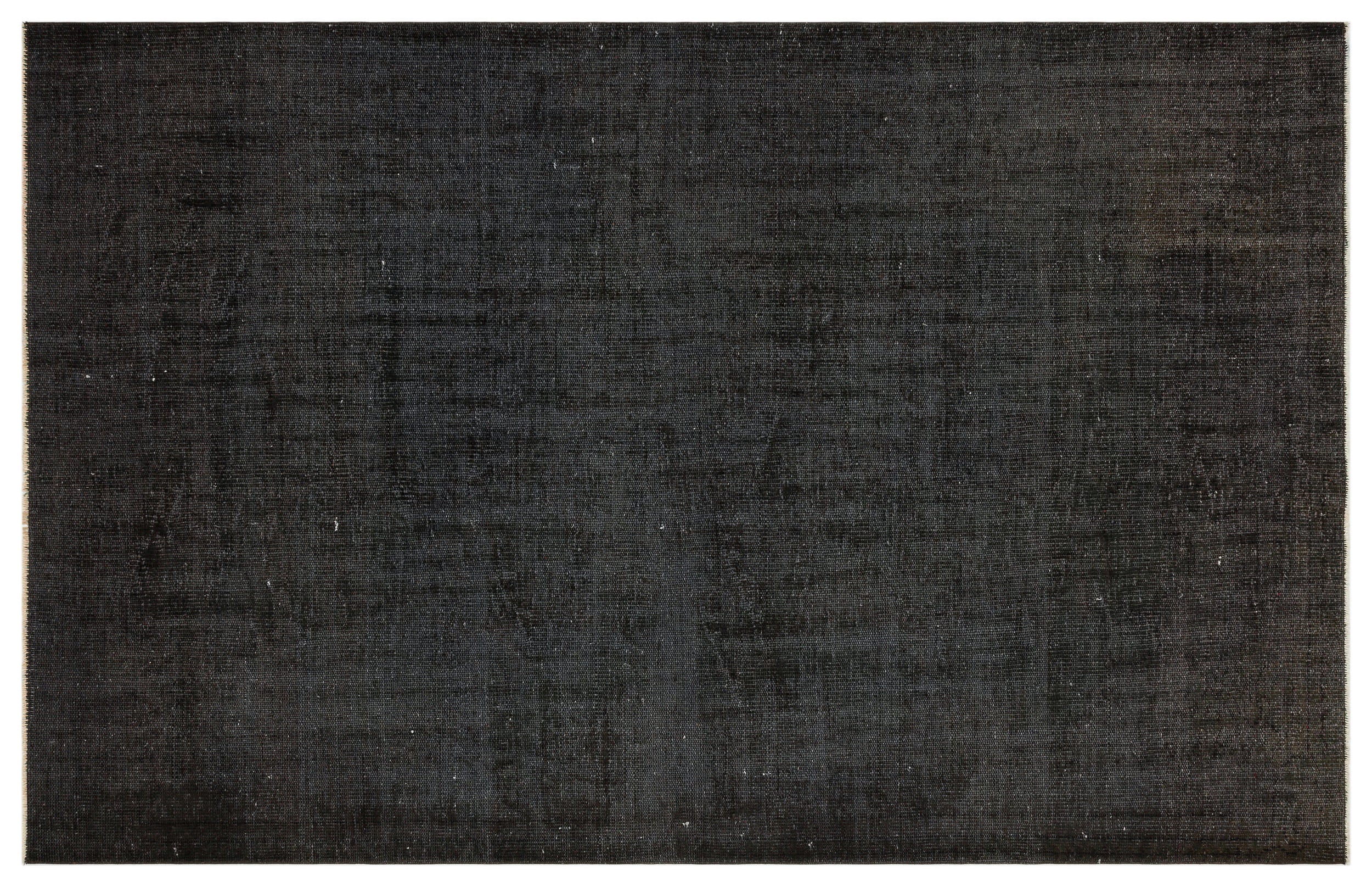 Black Over Dyed Vintage Rug 5'7'' x 8'8'' ft 171 x 264 cm