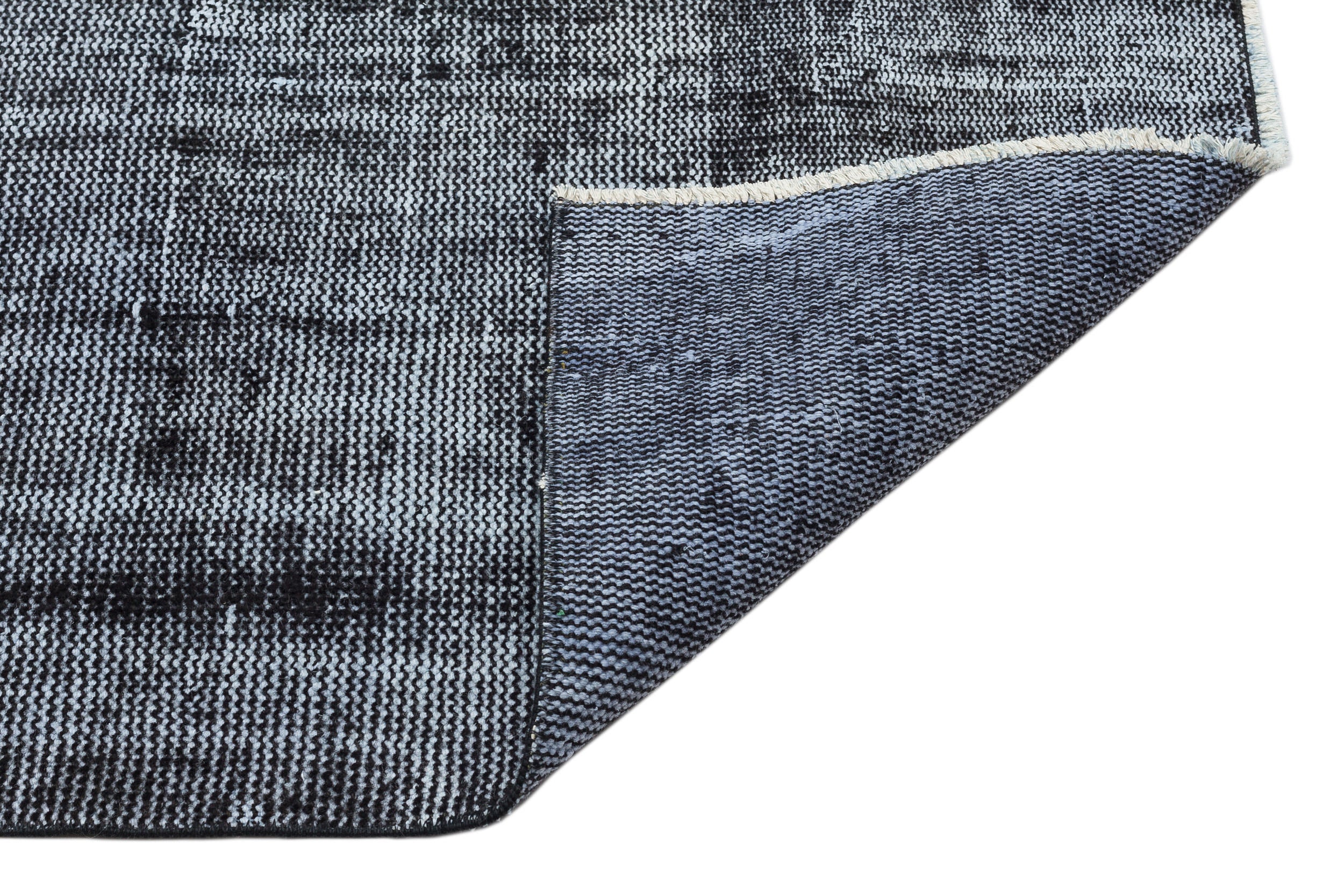 Gray Over Dyed Vintage Rug 4'10'' x 8'9'' ft 148 x 267 cm