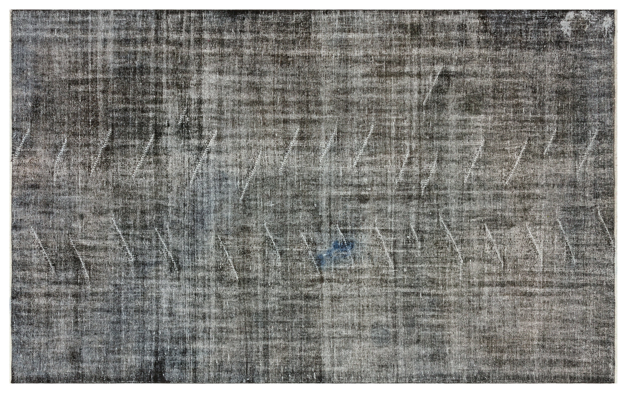 Gray Over Dyed Vintage Rug 5'11'' x 9'4'' ft 180 x 285 cm