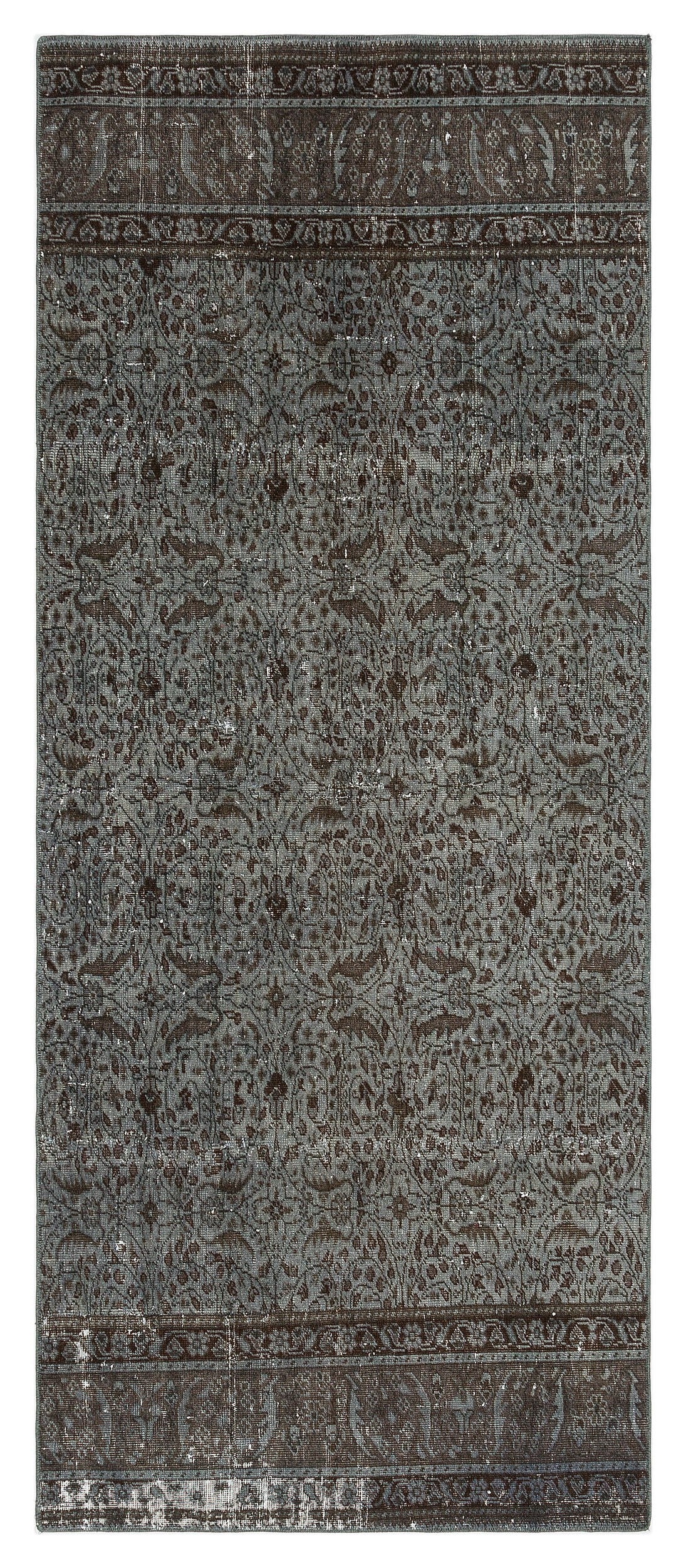Natural Anatolium Turkish Vintage Runner 2'8'' x 6'6'' ft 82 x 198 cm