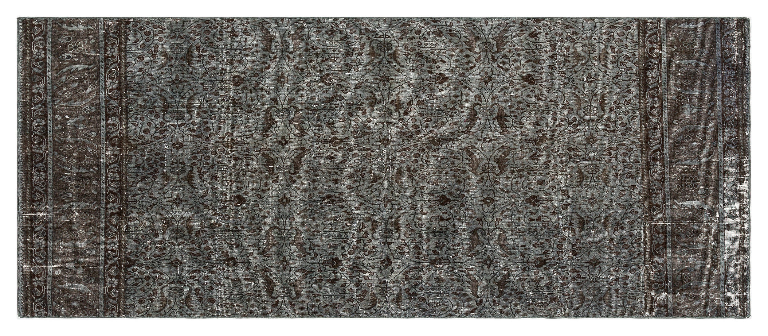 Natural Anatolium Turkish Vintage Runner 2'8'' x 6'6'' ft 82 x 198 cm