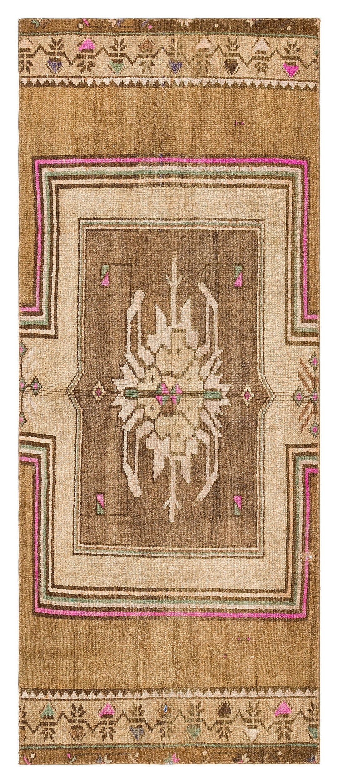 Natural Anatolium Turkish Vintage Runner 2'7'' x 6'3'' ft 78 x 191 cm