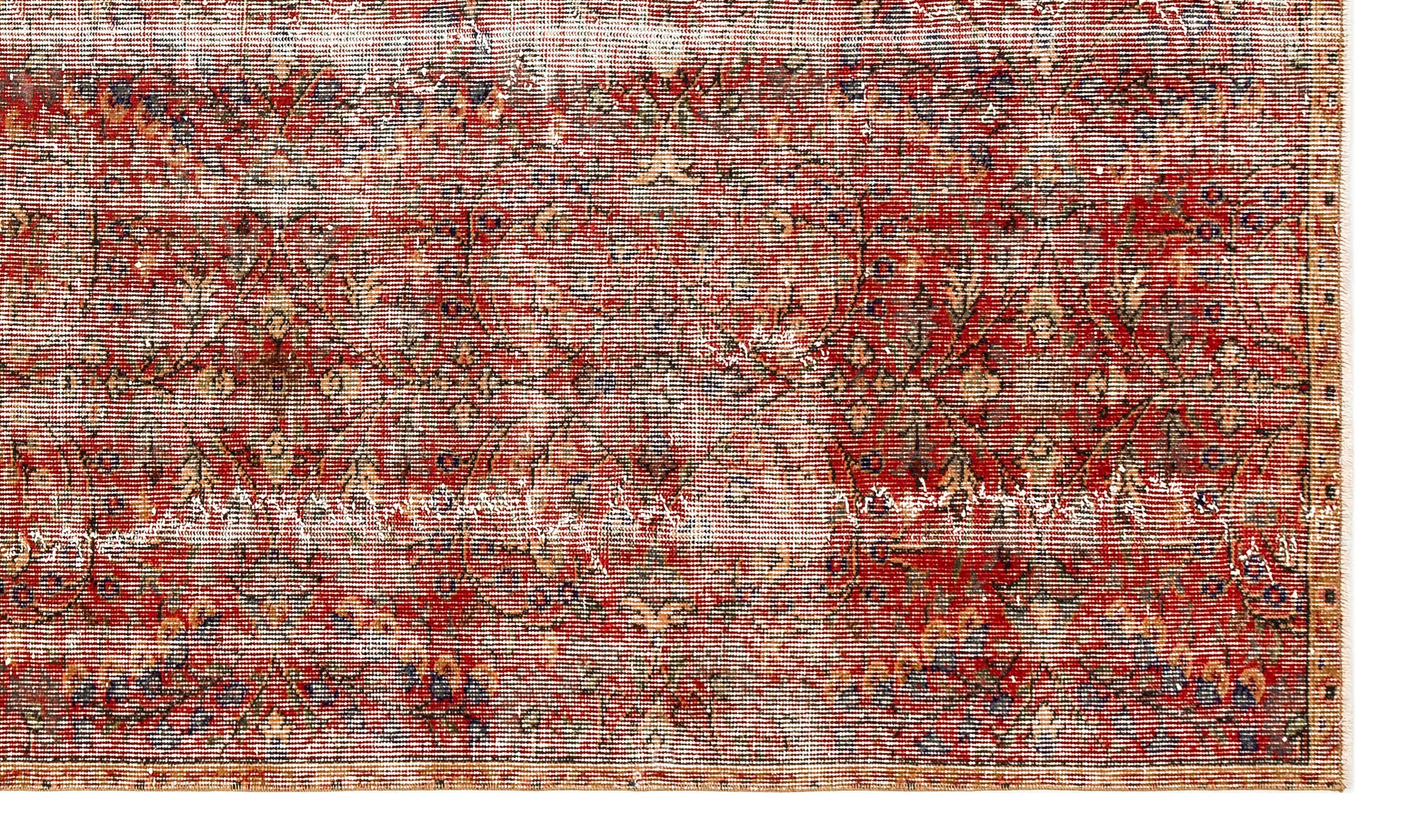 Retro Design Blush Over Dyed Vintage Rug 5'1'' x 8'8'' ft 155 x 264 cm