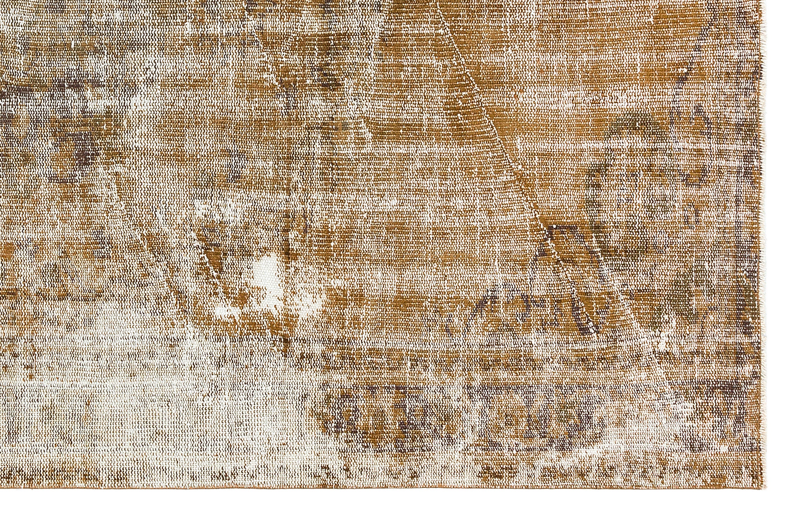 Traditional Design Brown Over Dyed Vintage Rug 5'1'' x 7'8'' ft 154 x 233 cm