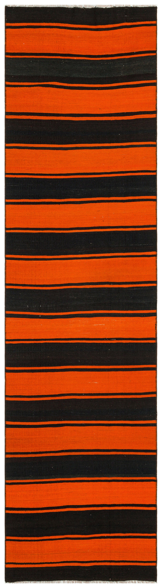 Striped Over Dyed Kilim Rug 2'8'' x 10'0'' ft 81 x 305 cm