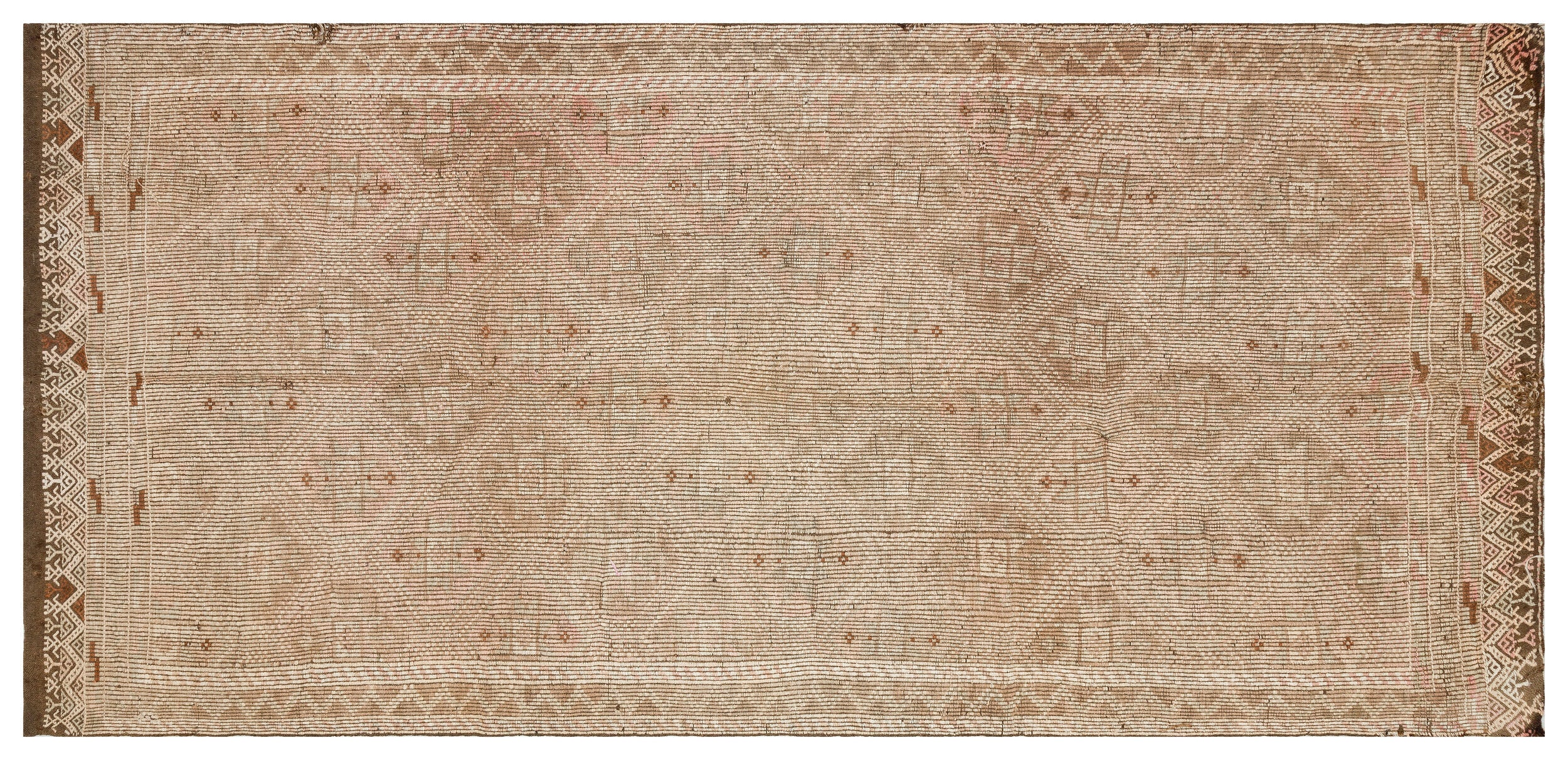 Geometric Over Dyed Kilim Rug 5'7'' x 11'3'' ft 170 x 344 cm