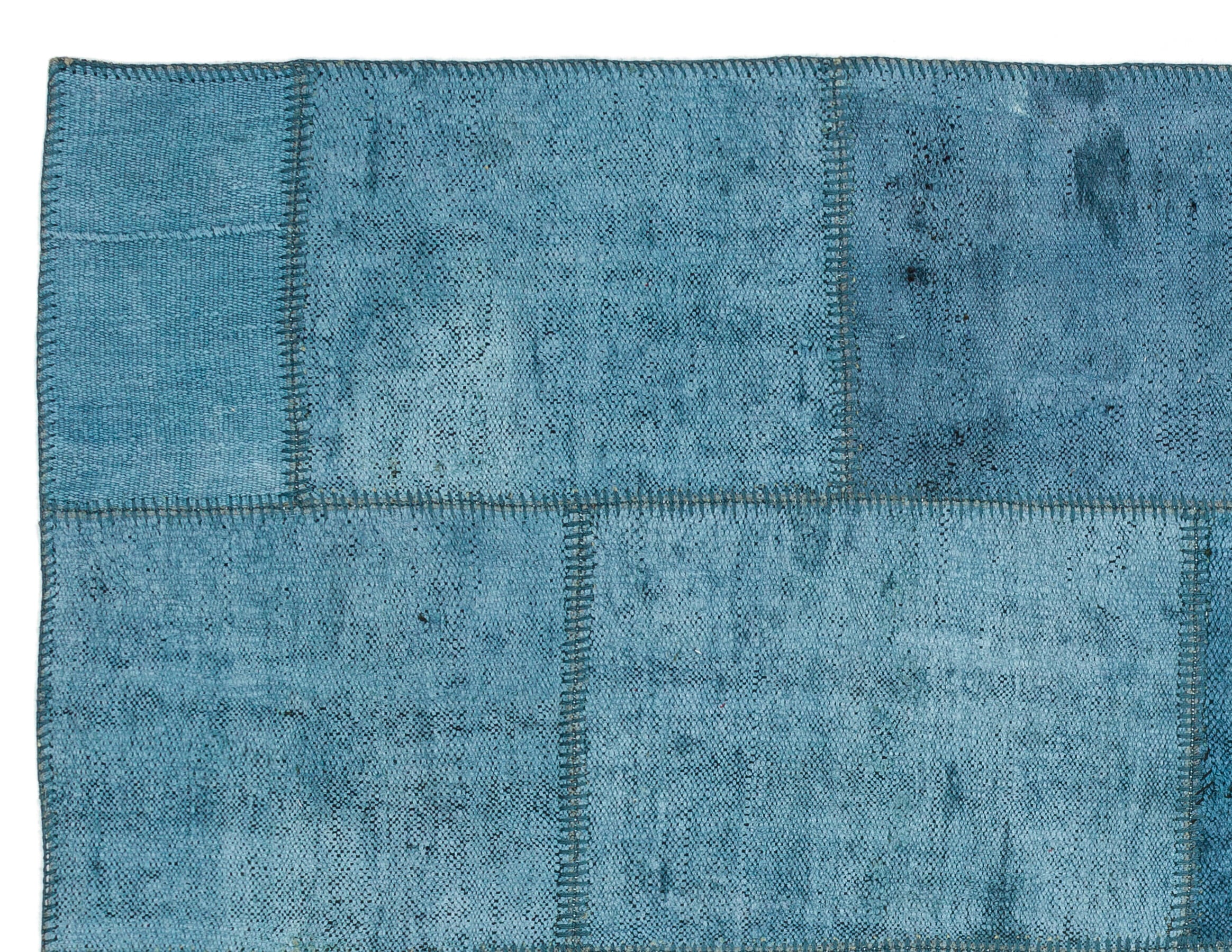 Natural Vintage Hemp Patchwork Rug 5'1'' x 6'11'' ft 156 x 211 cm