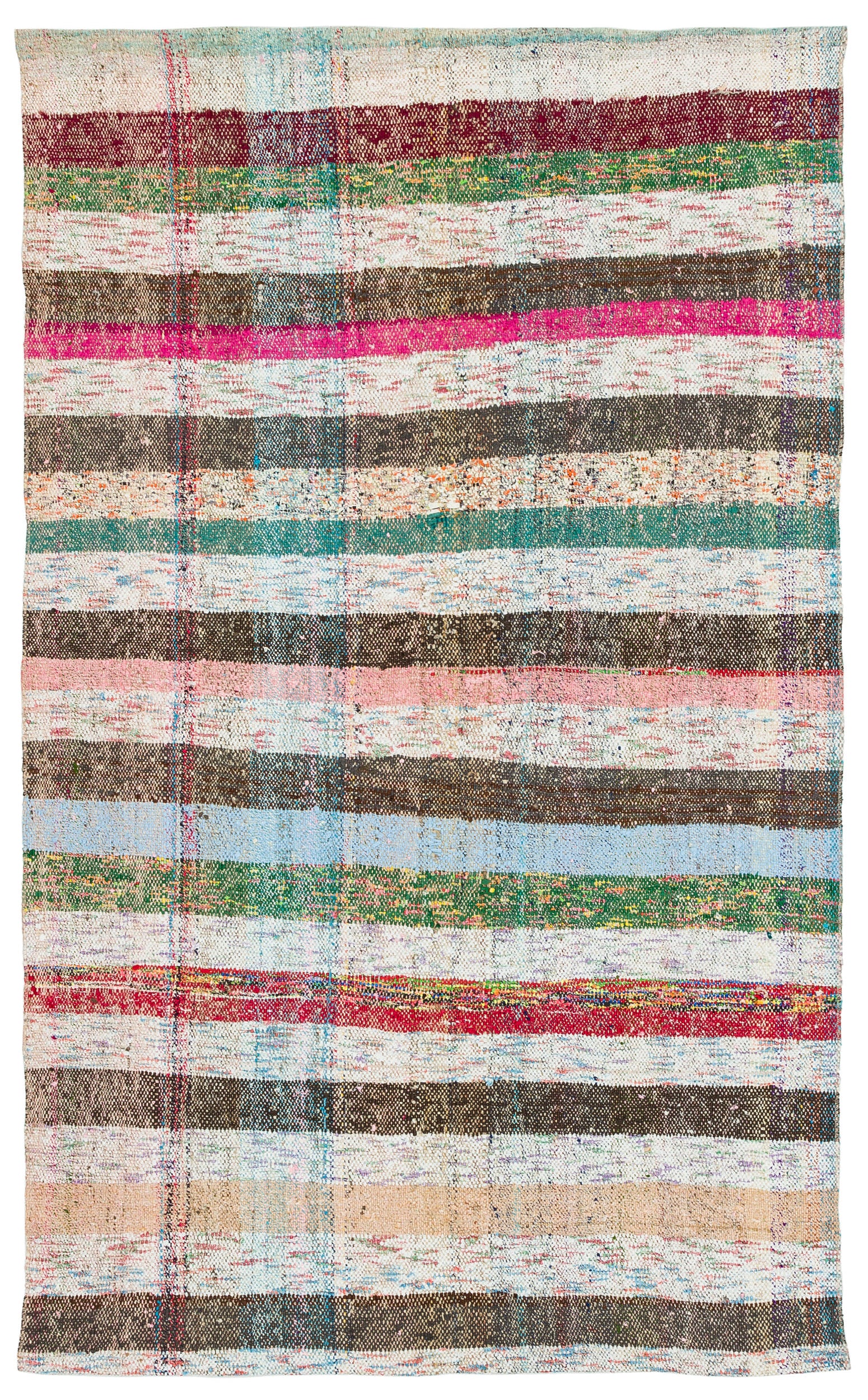 Chaput Over Dyed Kilim Rug 3'7'' x 5'8'' ft 108 x 173 cm