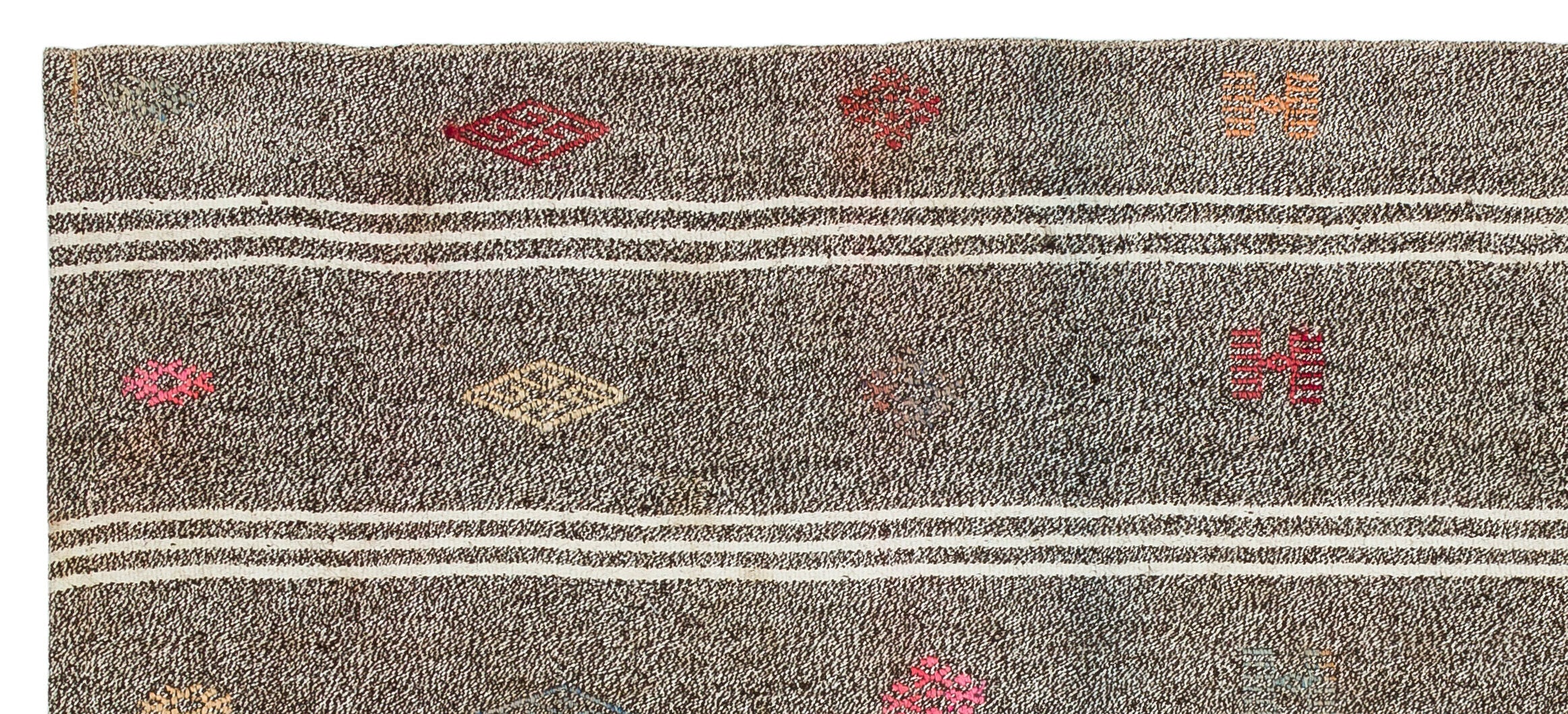 Chaput Over Dyed Kilim Rug 3'1'' x 6'11'' ft 93 x 211 cm