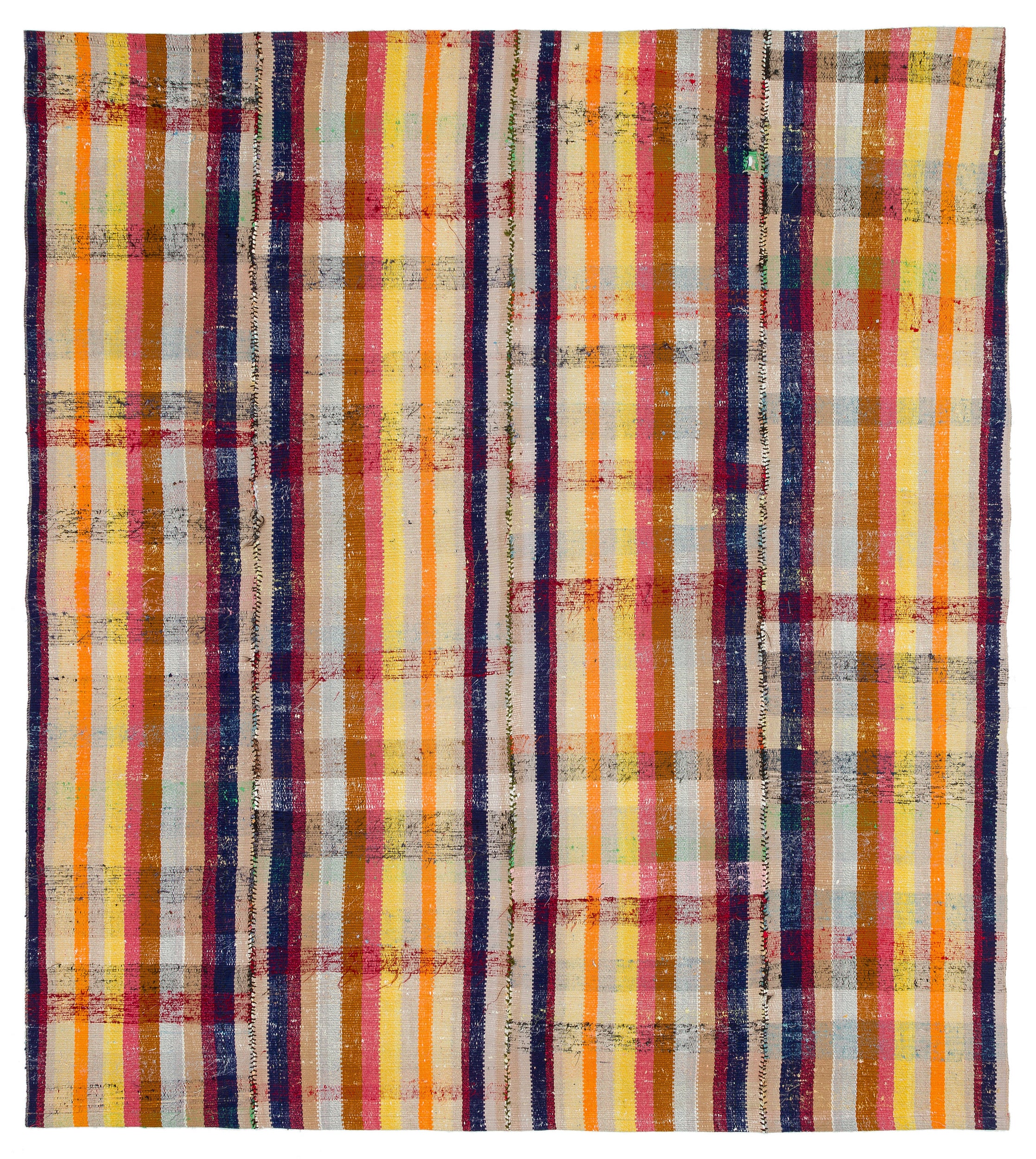 Chaput Over Dyed Kilim Rug 6'4'' x 6'12'' ft 193 x 213 cm