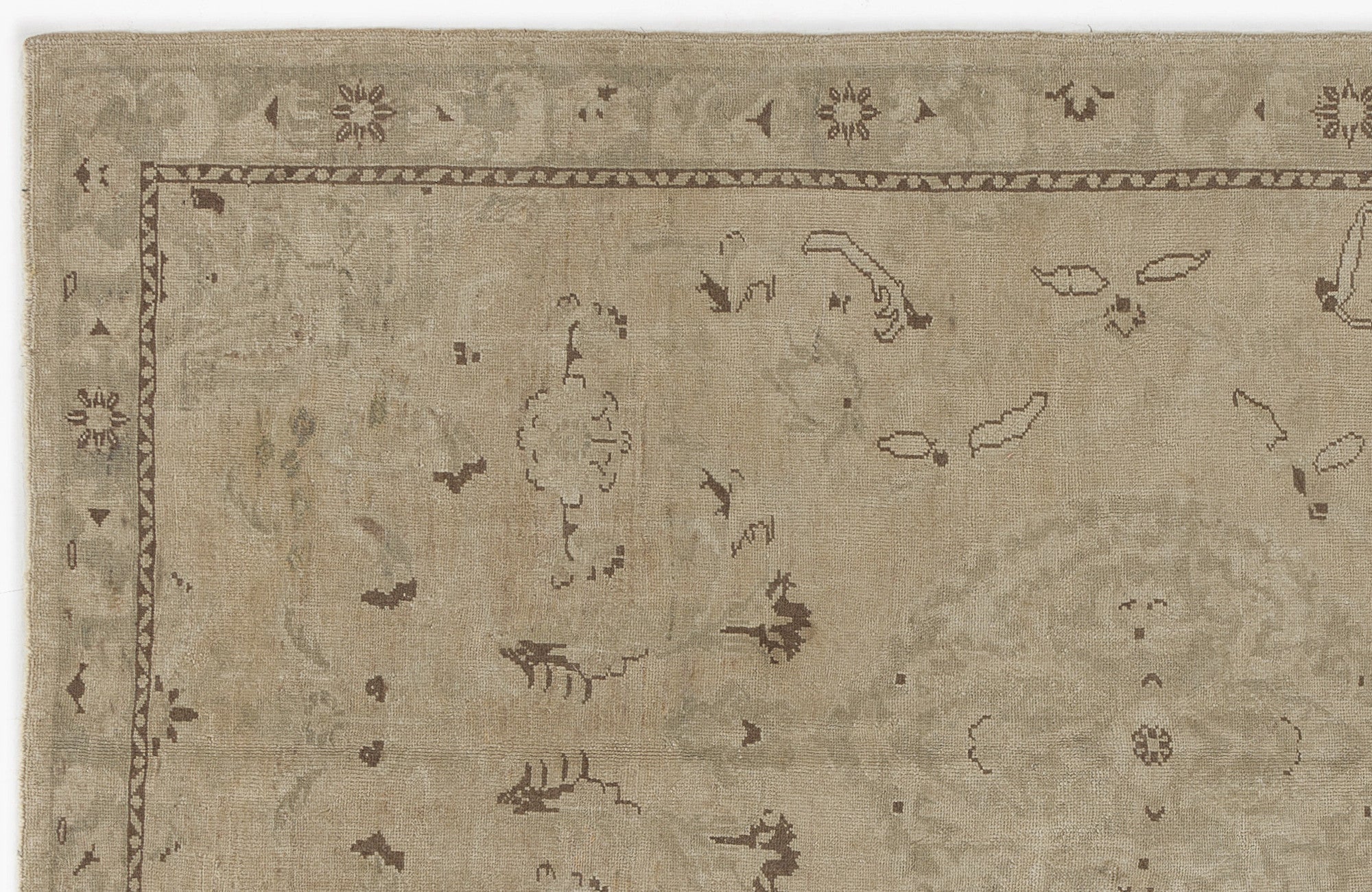 Beige Over Dyed Heritage Rug 5'7'' x 8'1'' ft 170 x 246 cm