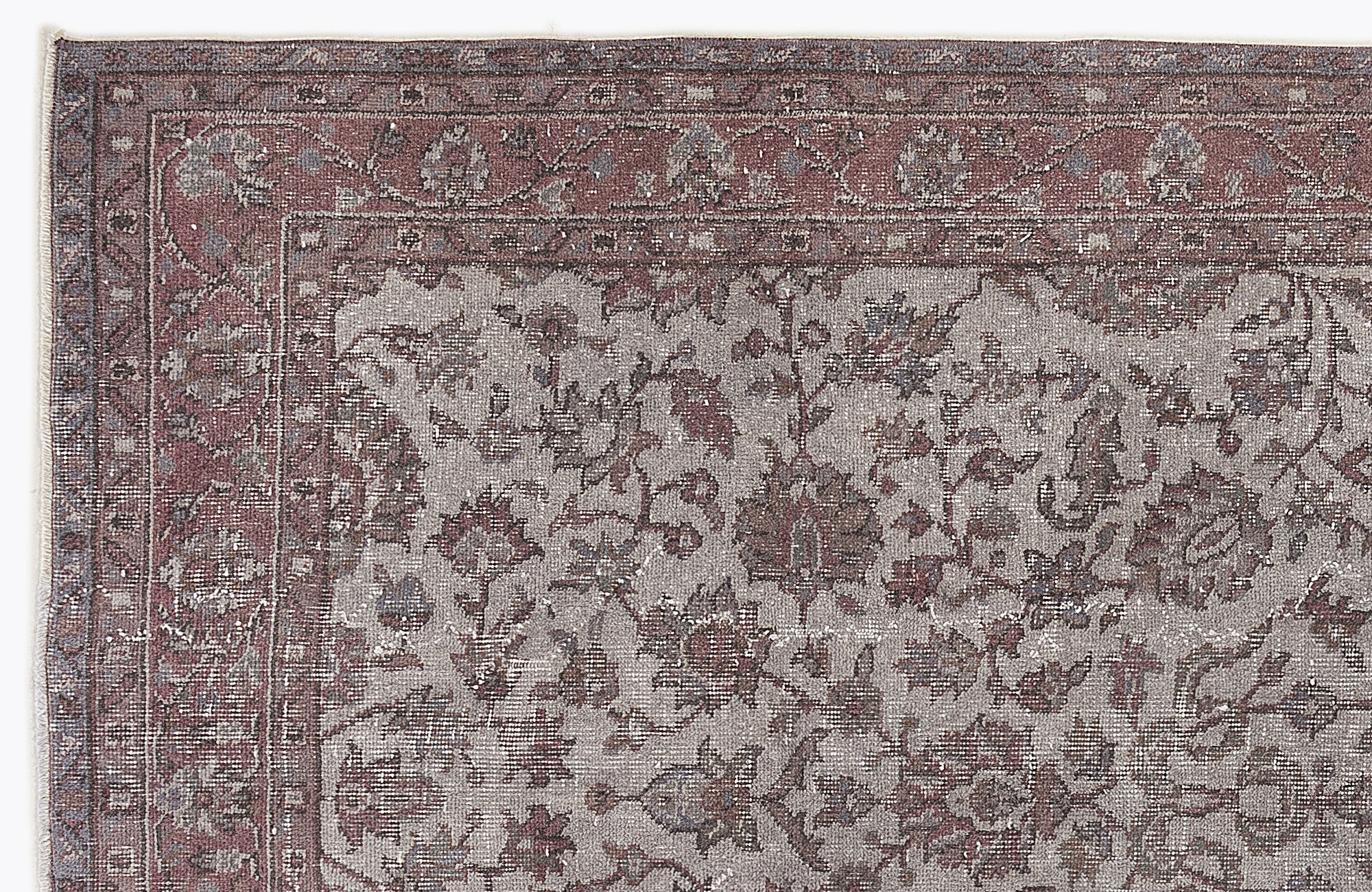 Naturel Over Dyed Vintage Rug 4'11'' x 9'5'' ft 150 x 288 cm