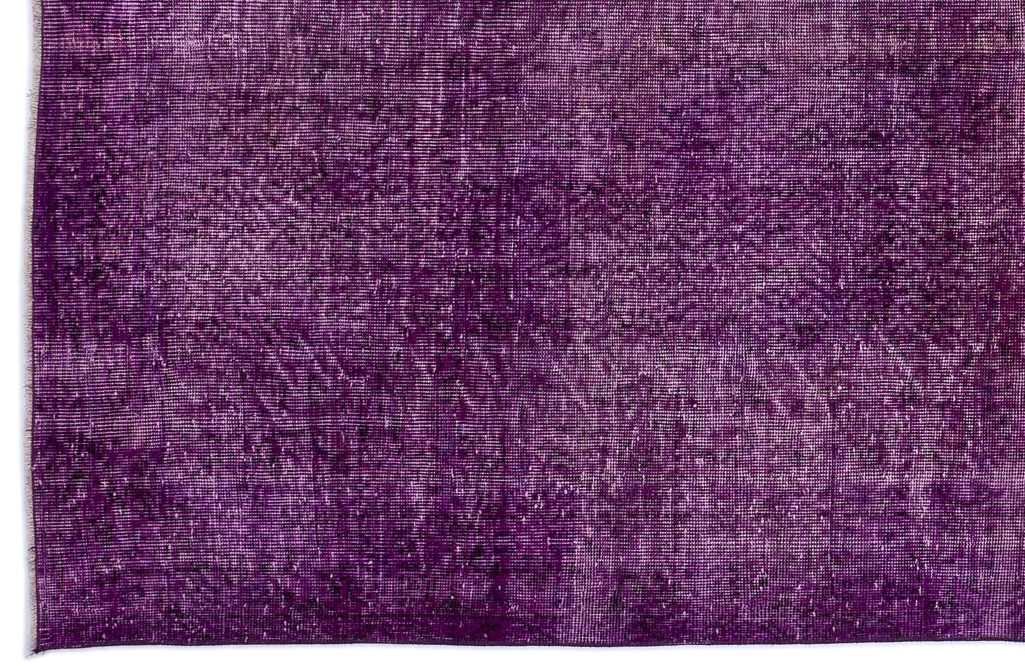 Fuchsia Over Dyed Vintage Rug 5'3'' x 8'8'' ft 161 x 265 cm