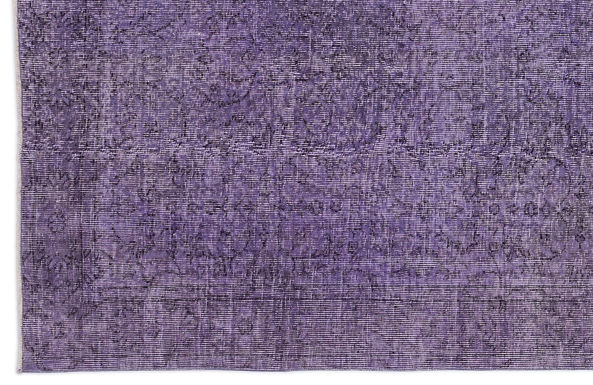 Purple Over Dyed Vintage Rug 5'1'' x 8'9'' ft 154 x 266 cm