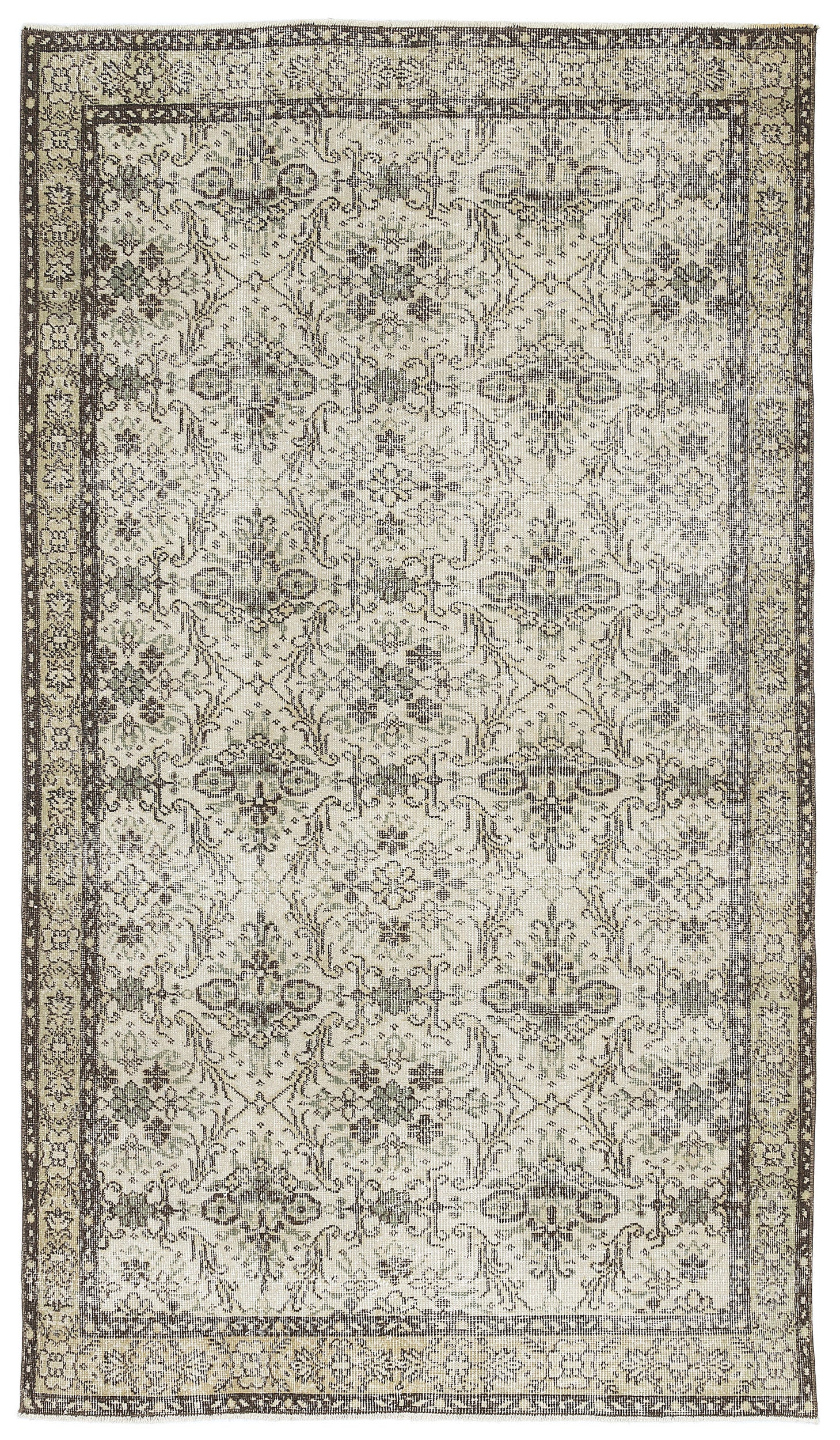 Naturel Over Dyed Vintage Rug 4'9'' x 8'0'' ft 144 x 245 cm