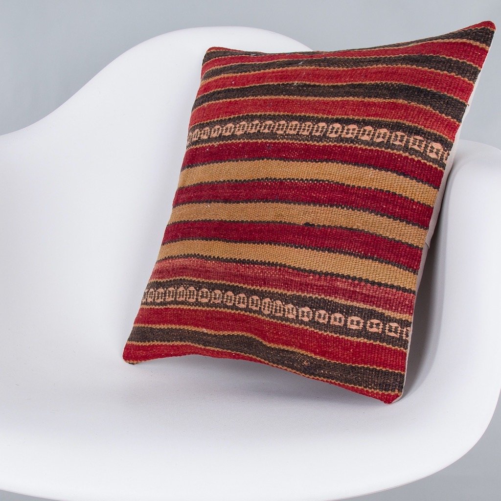 Striped_Multiple Color_Kilim Pillow Cover_16x16_Z1000_7899