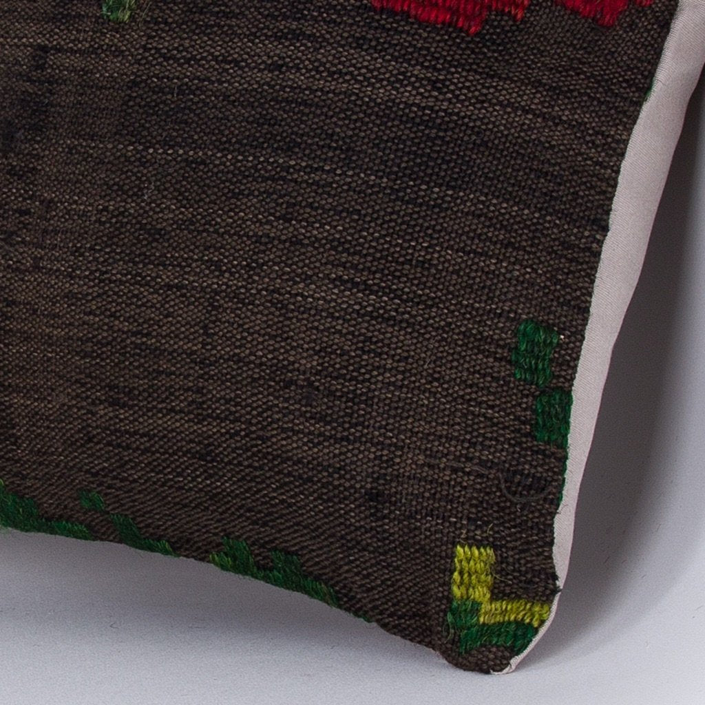 Striped_Multiple Color_Kilim Pillow Cover_16x16_Z1005_7271