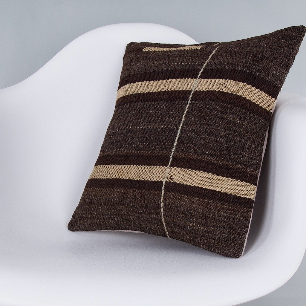 Striped_Multiple Color_Kilim Pillow Cover_16x16_Z1009_7369