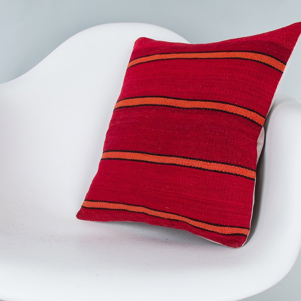 Striped_Multiple Color_Kilim Pillow Cover_16x16_Z1009_8126