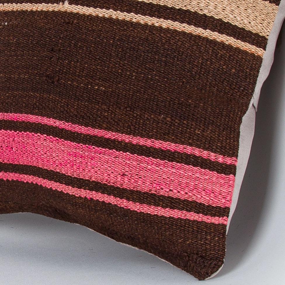 Striped_Multiple Color_Kilim Pillow Cover_16x16_Z1009_8175