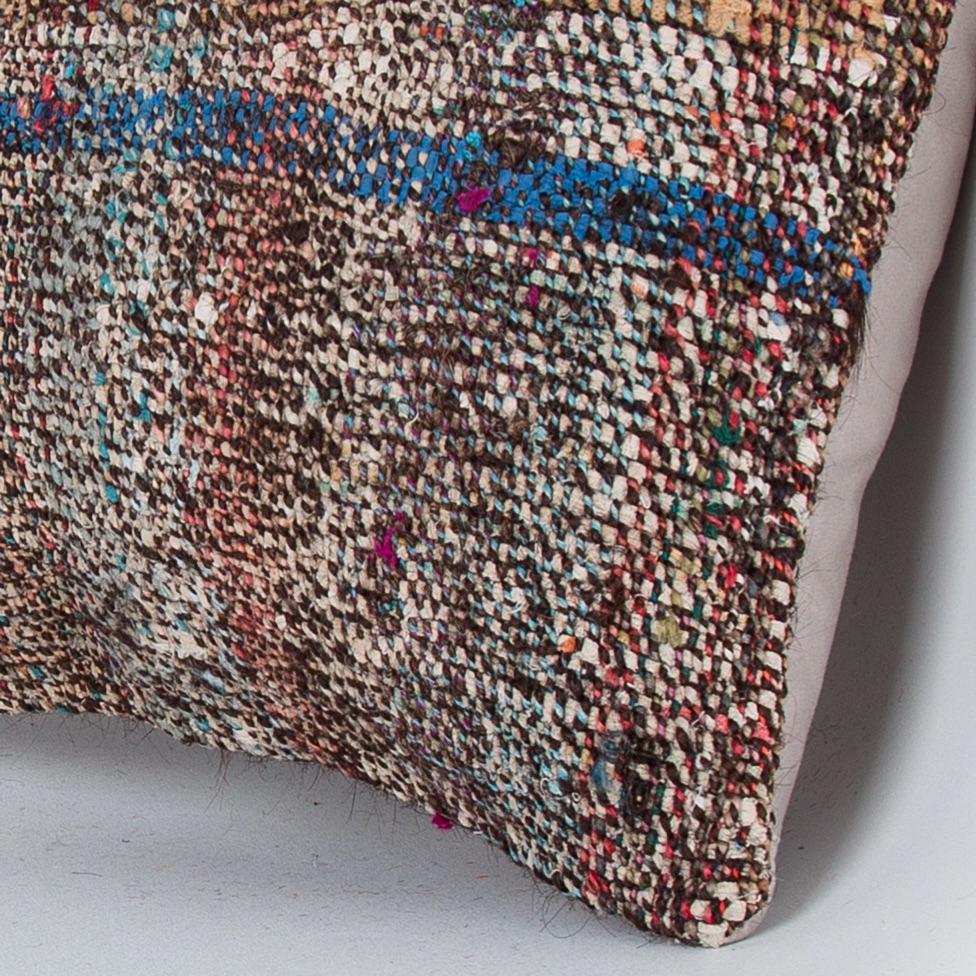 Striped_Multiple Color_Kilim Pillow Cover_16x16_Z1009_8416