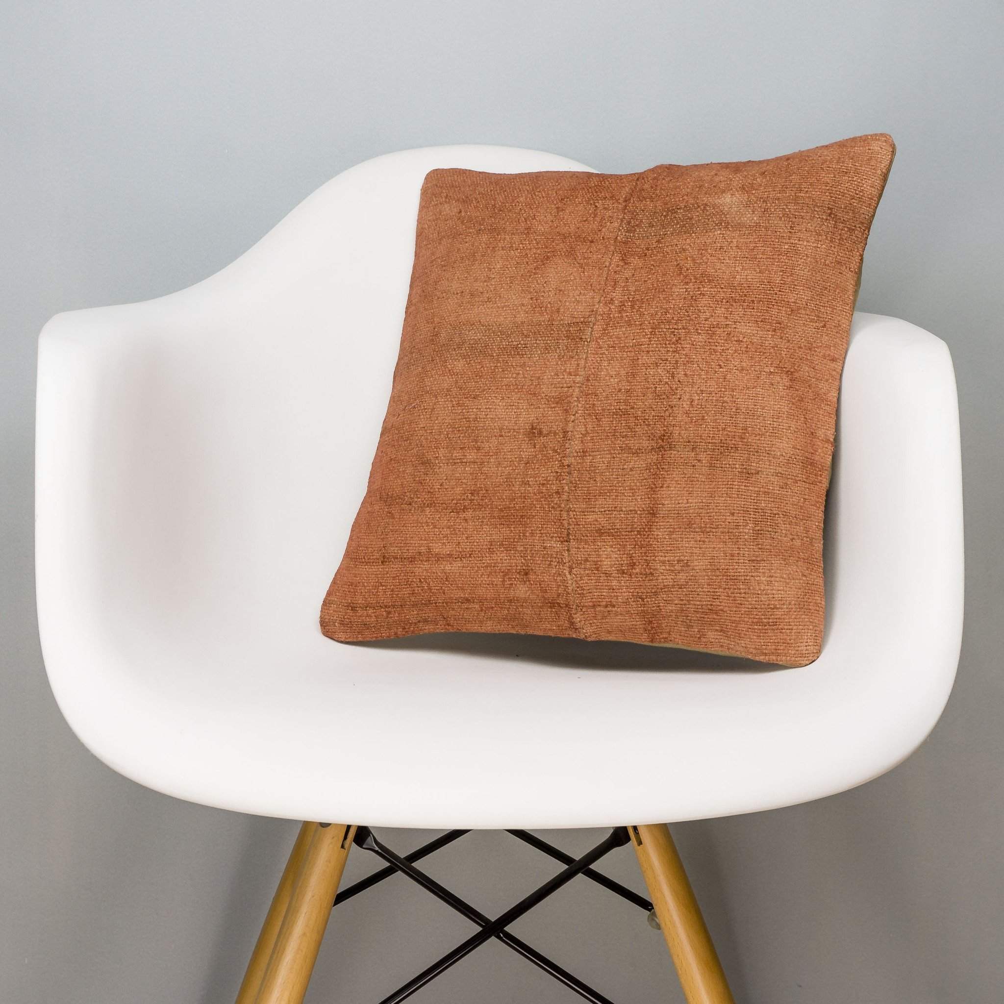Plain Brown Kilim Pillow Cover 16x16 2947 - kilimpillowstore
 - 1