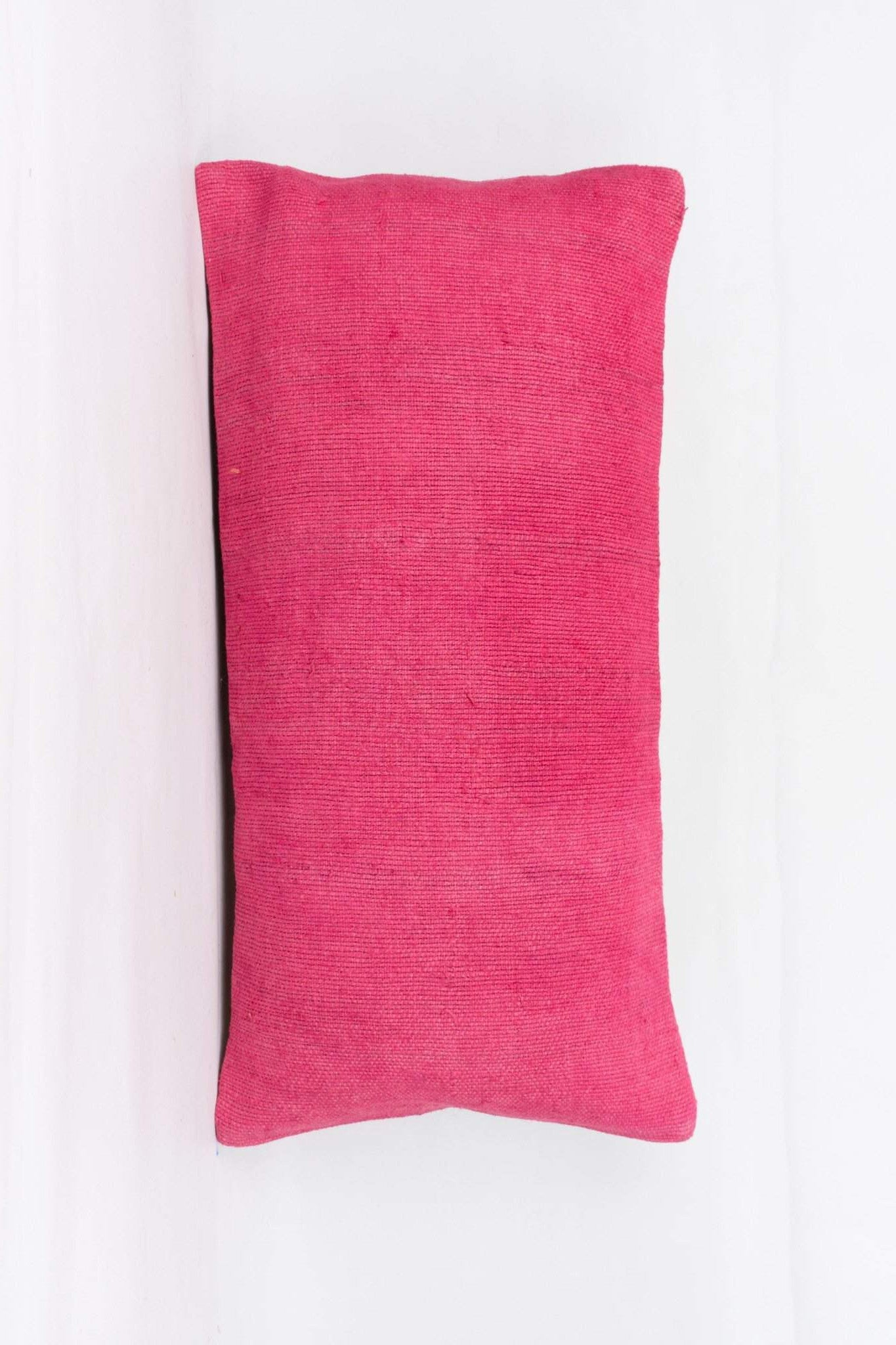 Plain Pink Kilim Pillow Cover 12x24 4140 - kilimpillowstore
 - 1